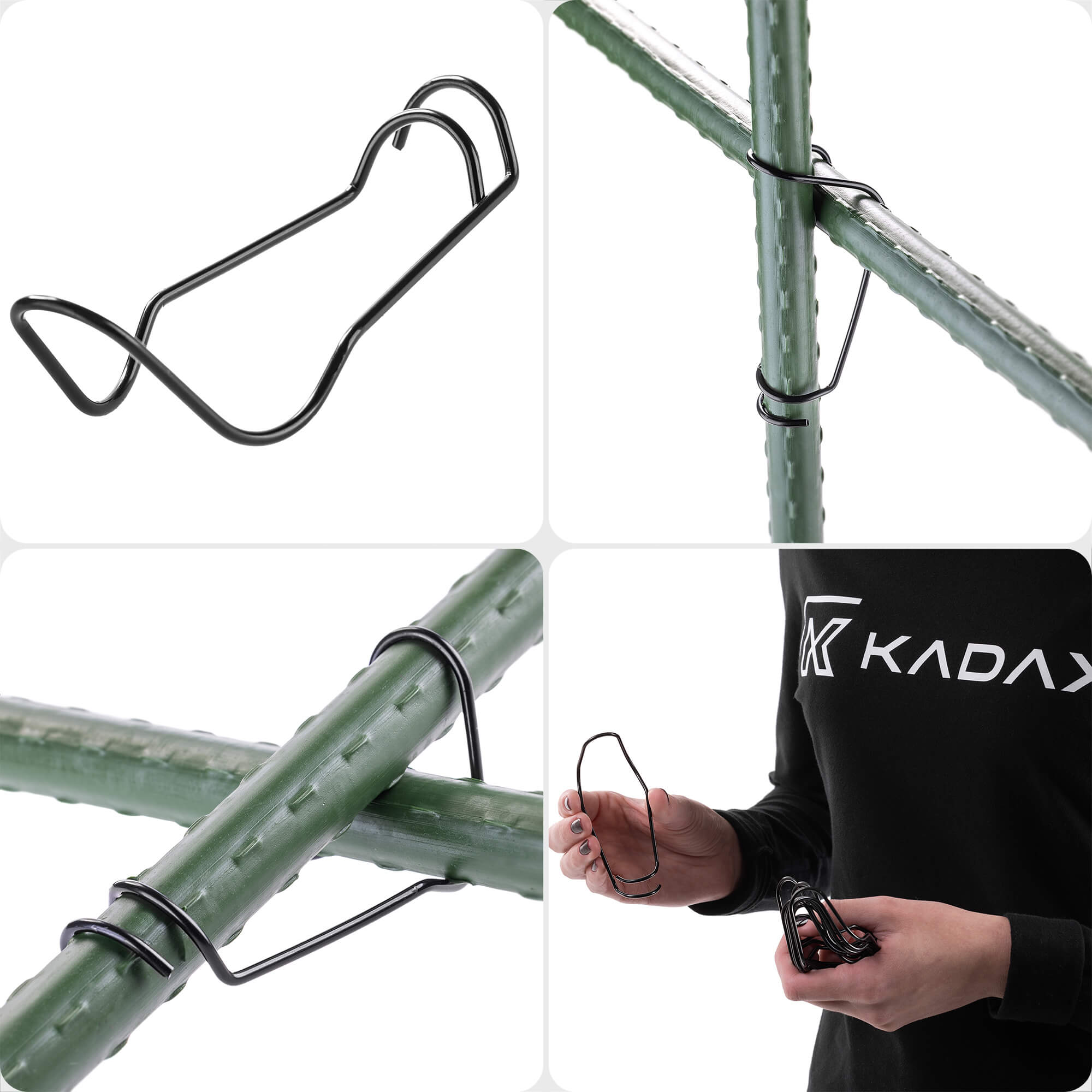Łącznik ogrodowy stalowy Agnat do tyczek 11 mm 30 szt.
