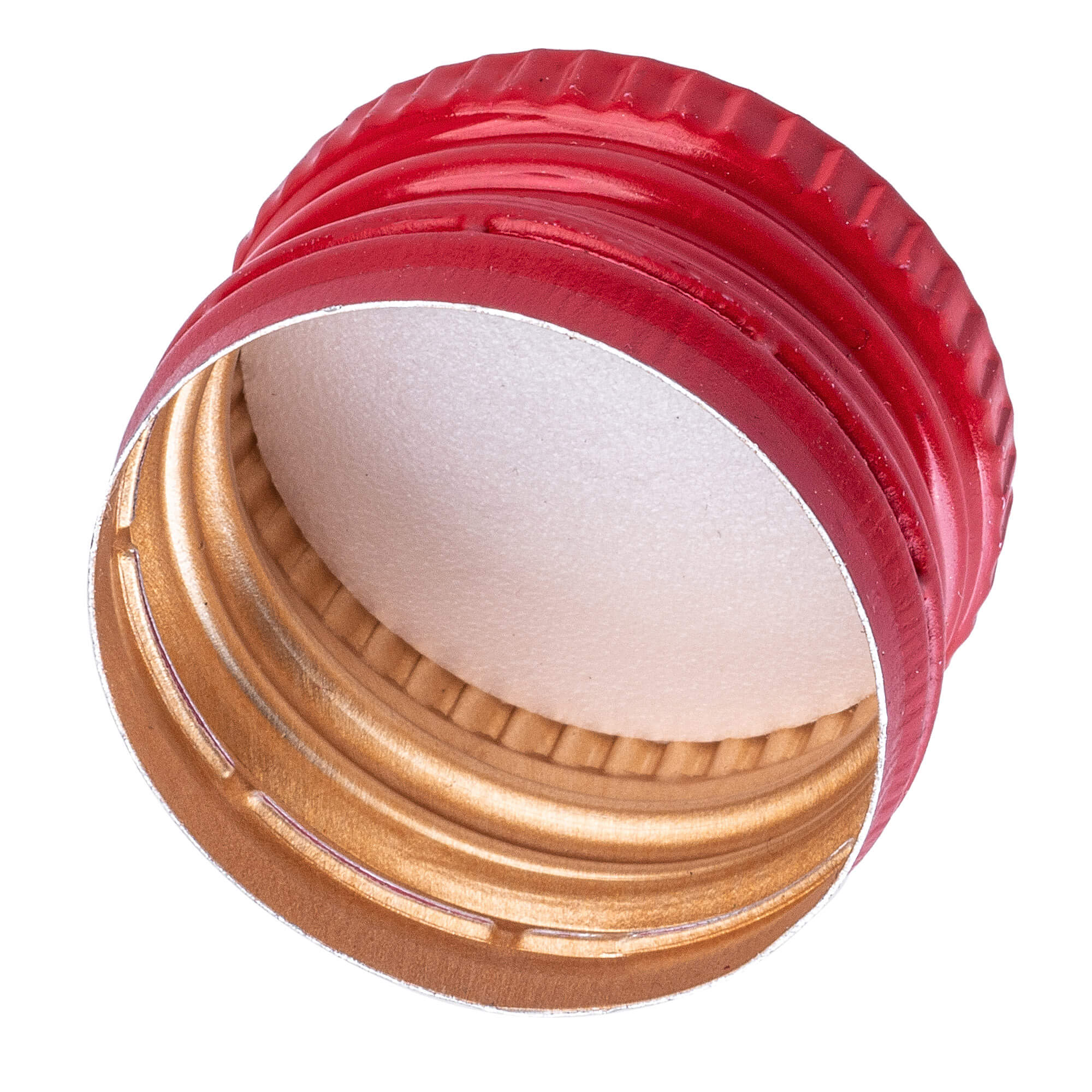 Aluminiowa zakrętka do butelek Annot fi 28mm czerwona 50 szt.