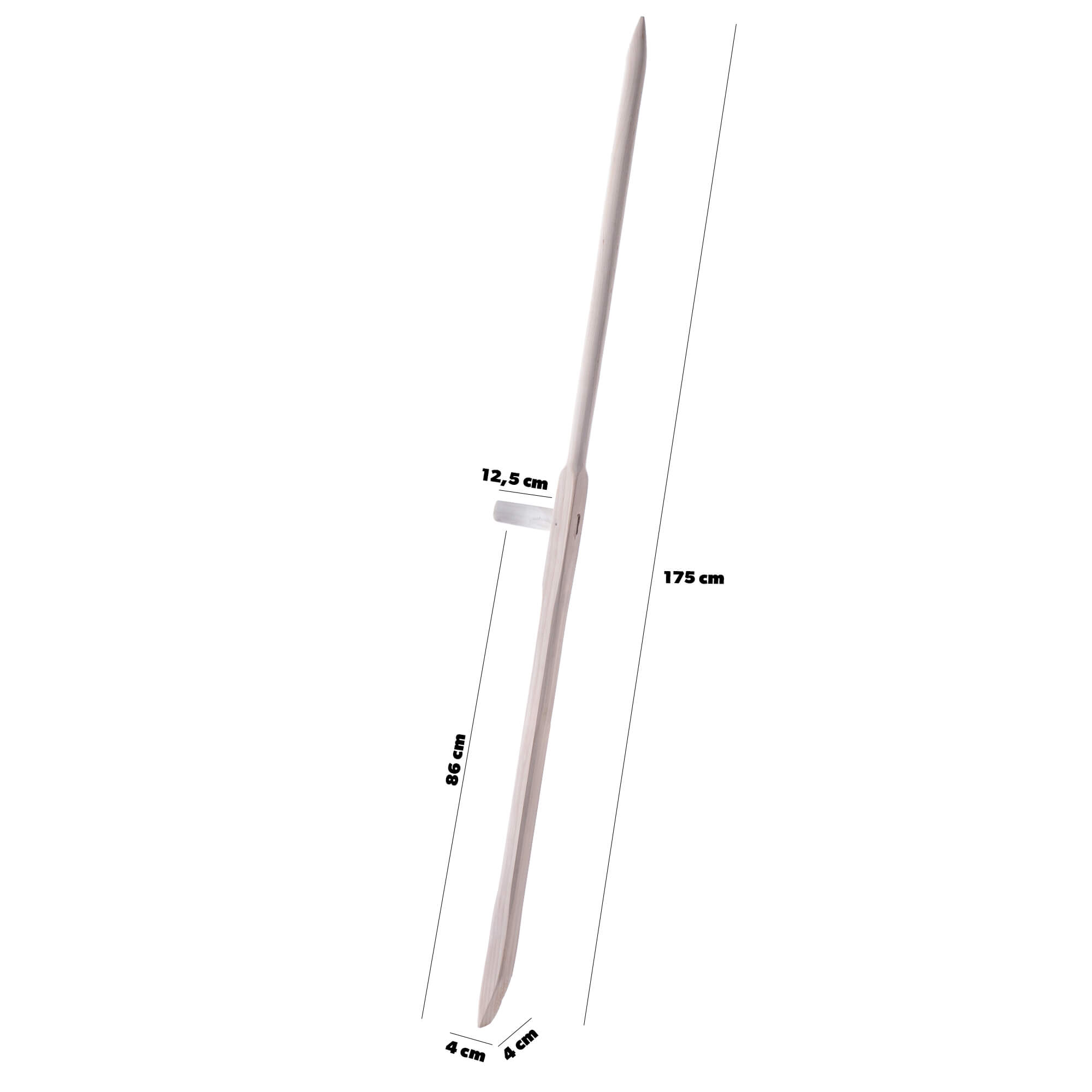 Kosisko z uchwytem z drewna topolowego 175cm