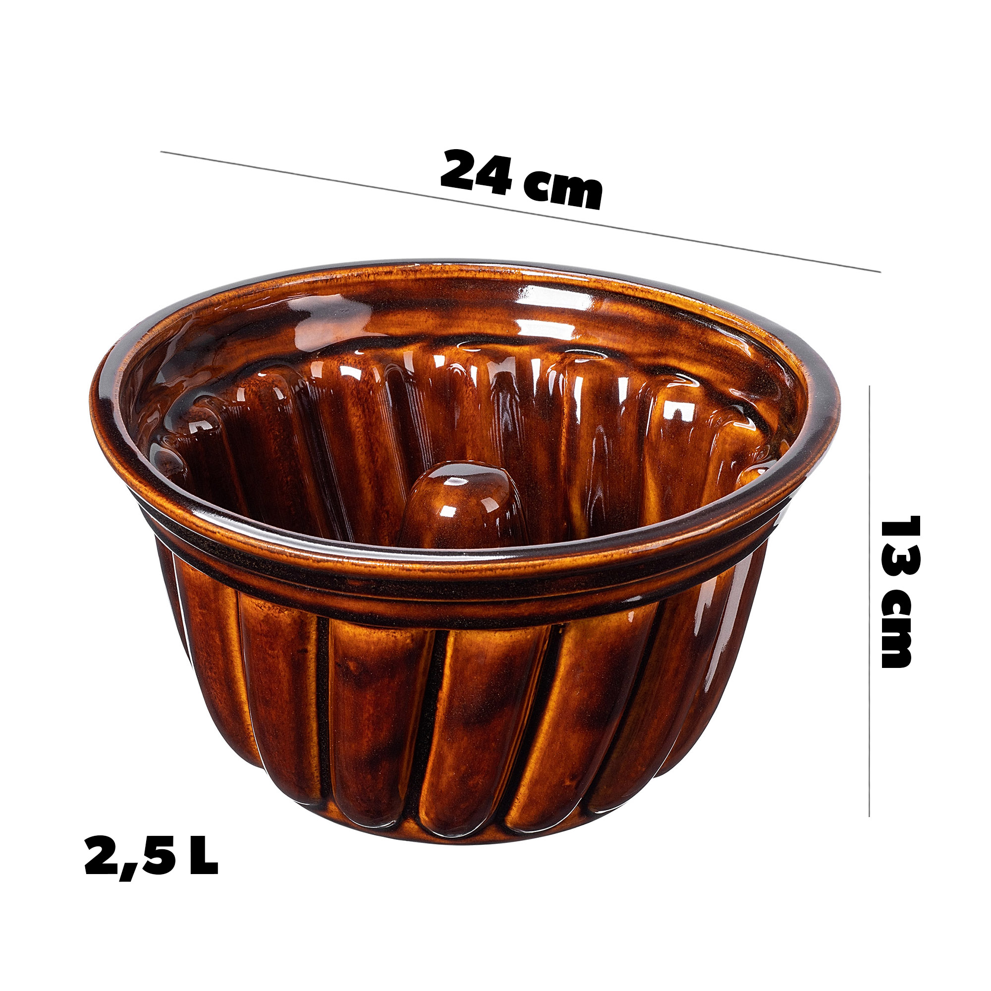 Forma do pieczenia babki kamionkowa Olympia 2,5L