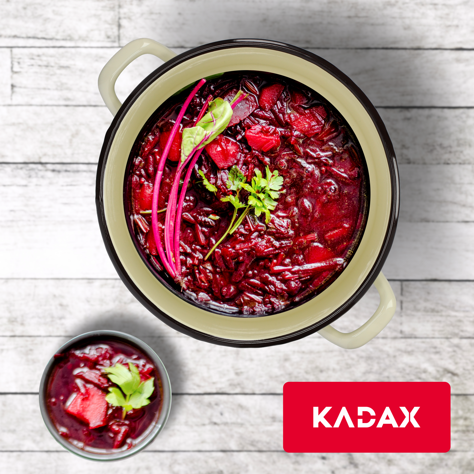 Garnek emaliowany wysoki z kalką 2.4L, żółty
