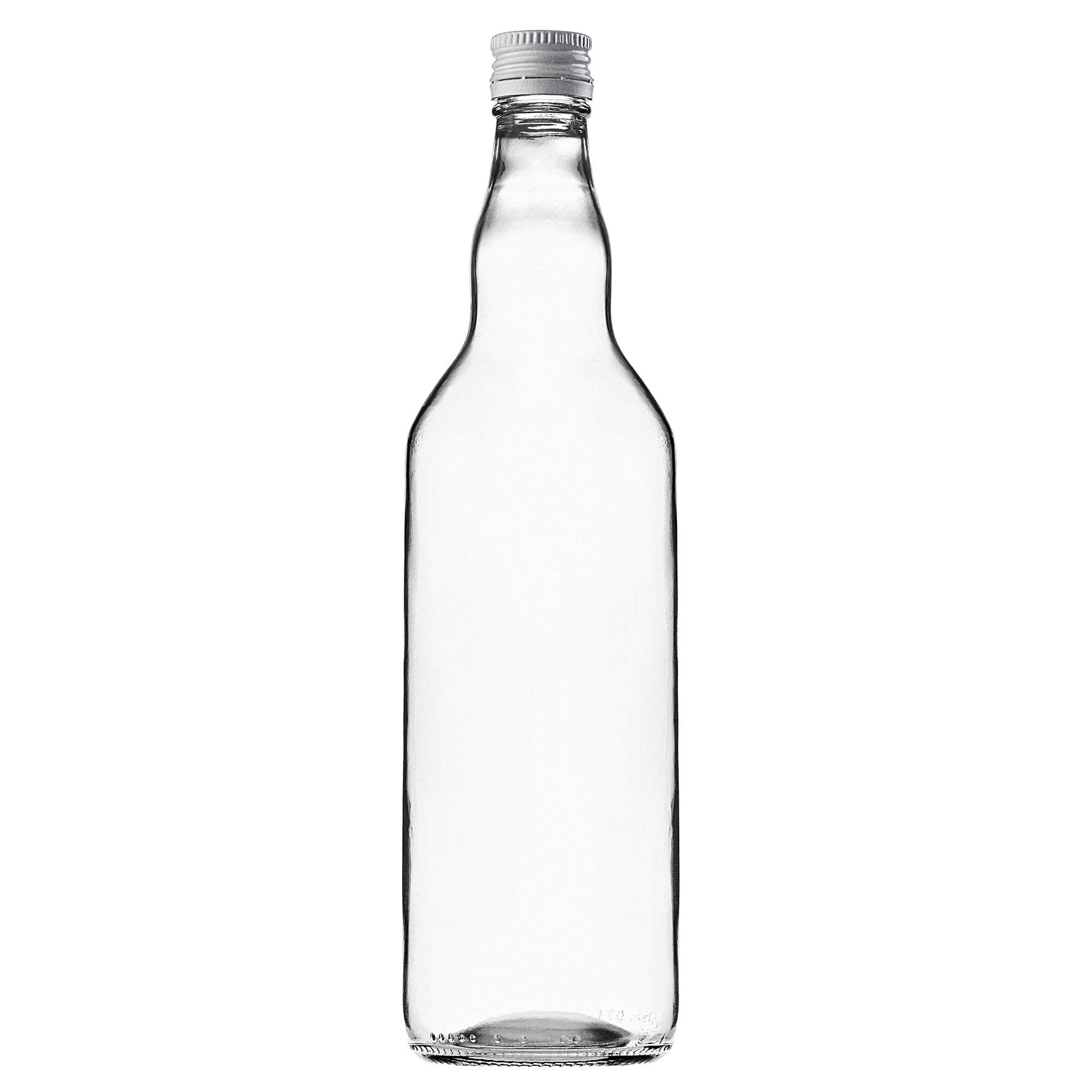 Szklana butelka Monopol 700ml z białą zakrętką 5 szt.