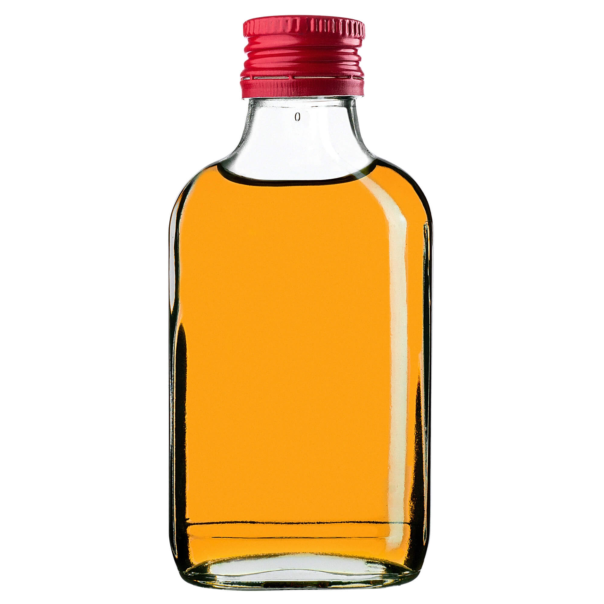 Butelka piersiówka Viane 100ml z czerwoną zakrętką 100 szt.