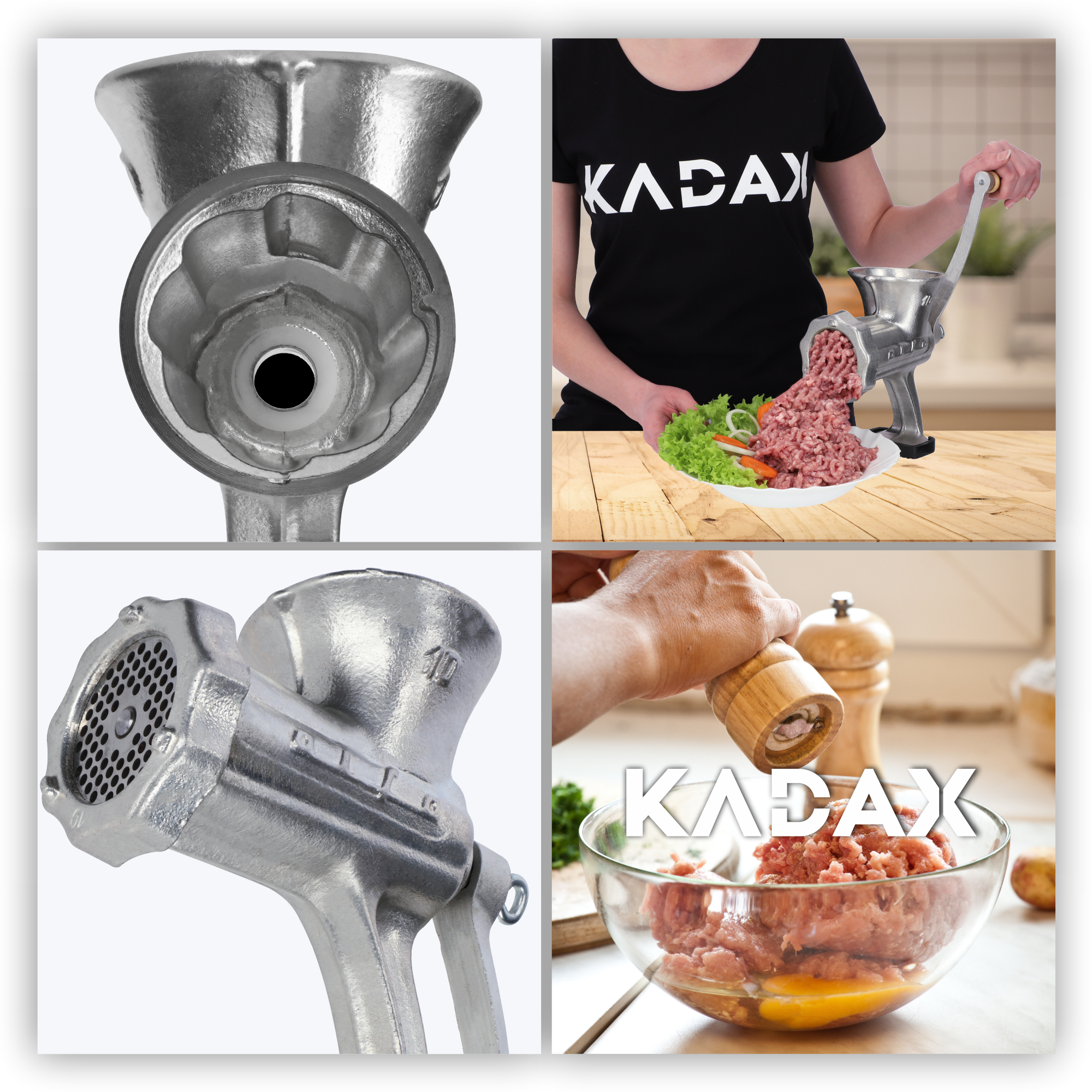 Maszynka do mielenia mięsa ręczna Hamra, rozmiar 10