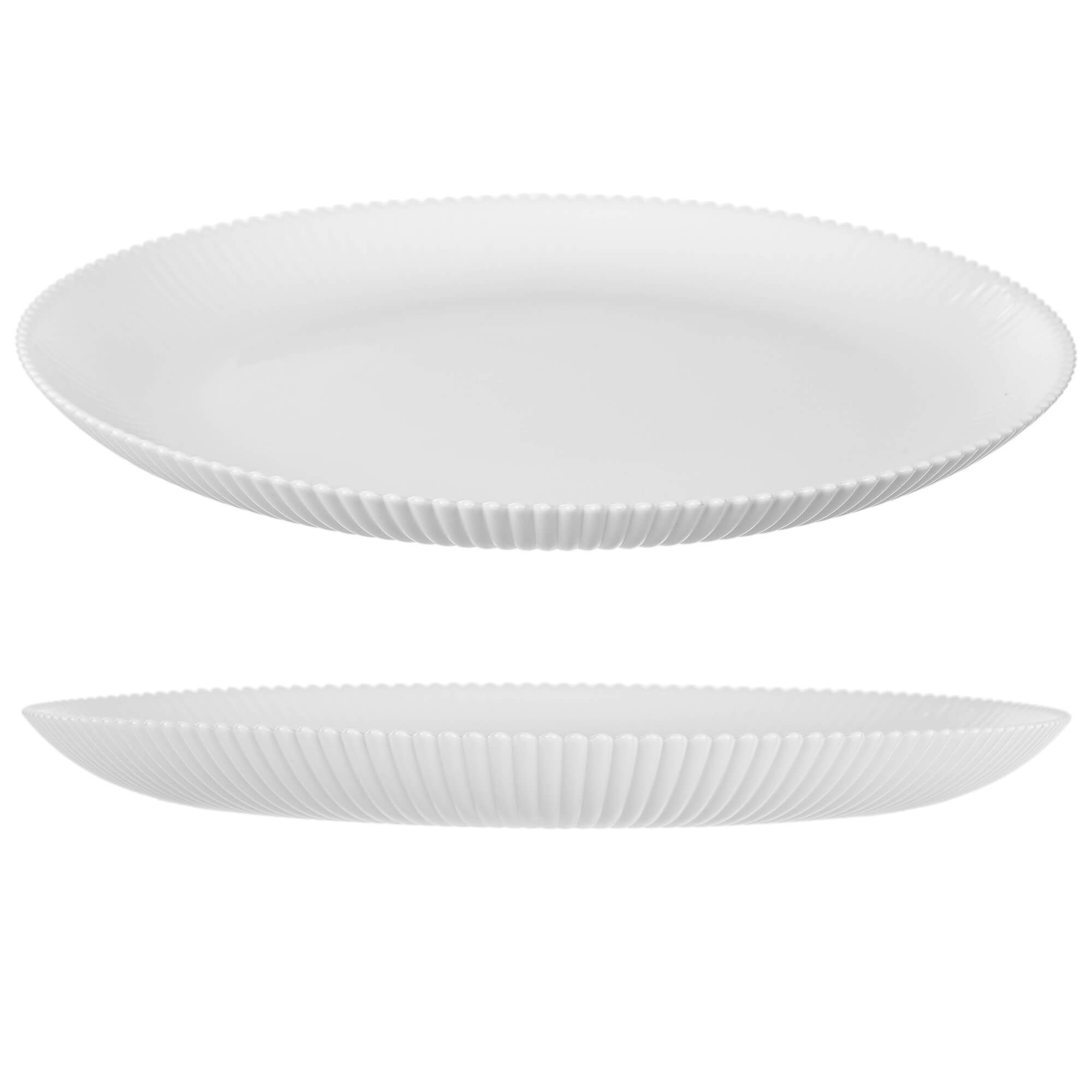 Zestaw obiadowy Regno salaterka 15 cm + talerz deserowy + talerz płytki biały 1 kpl.