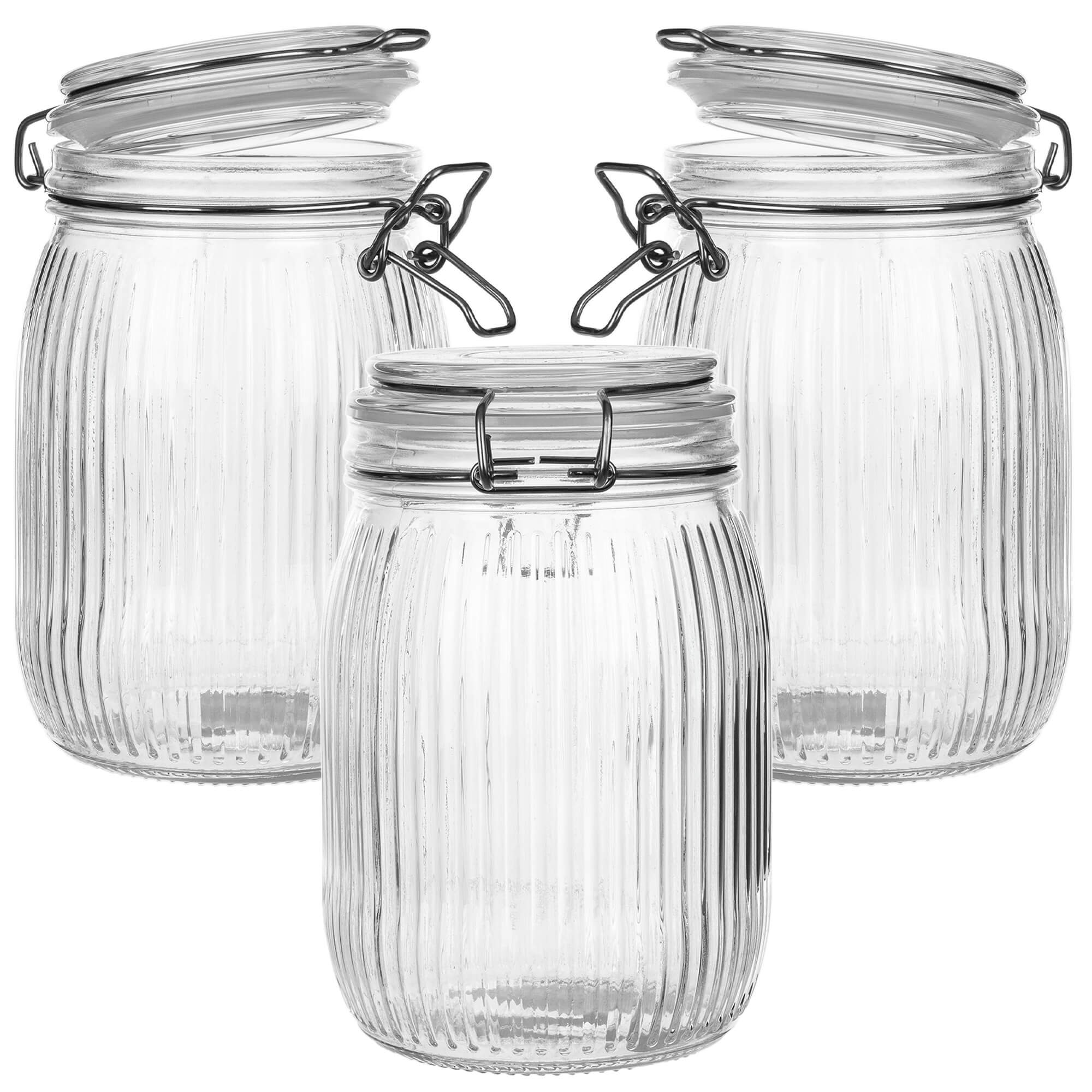 Pojemnik szklany z pokrywą Samo 950 ml 3 szt.