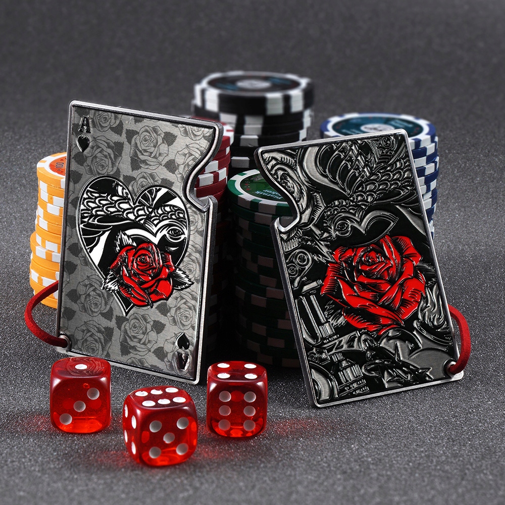 Otwieracz do butelek Banon 8 cm czarno-czerwony kier