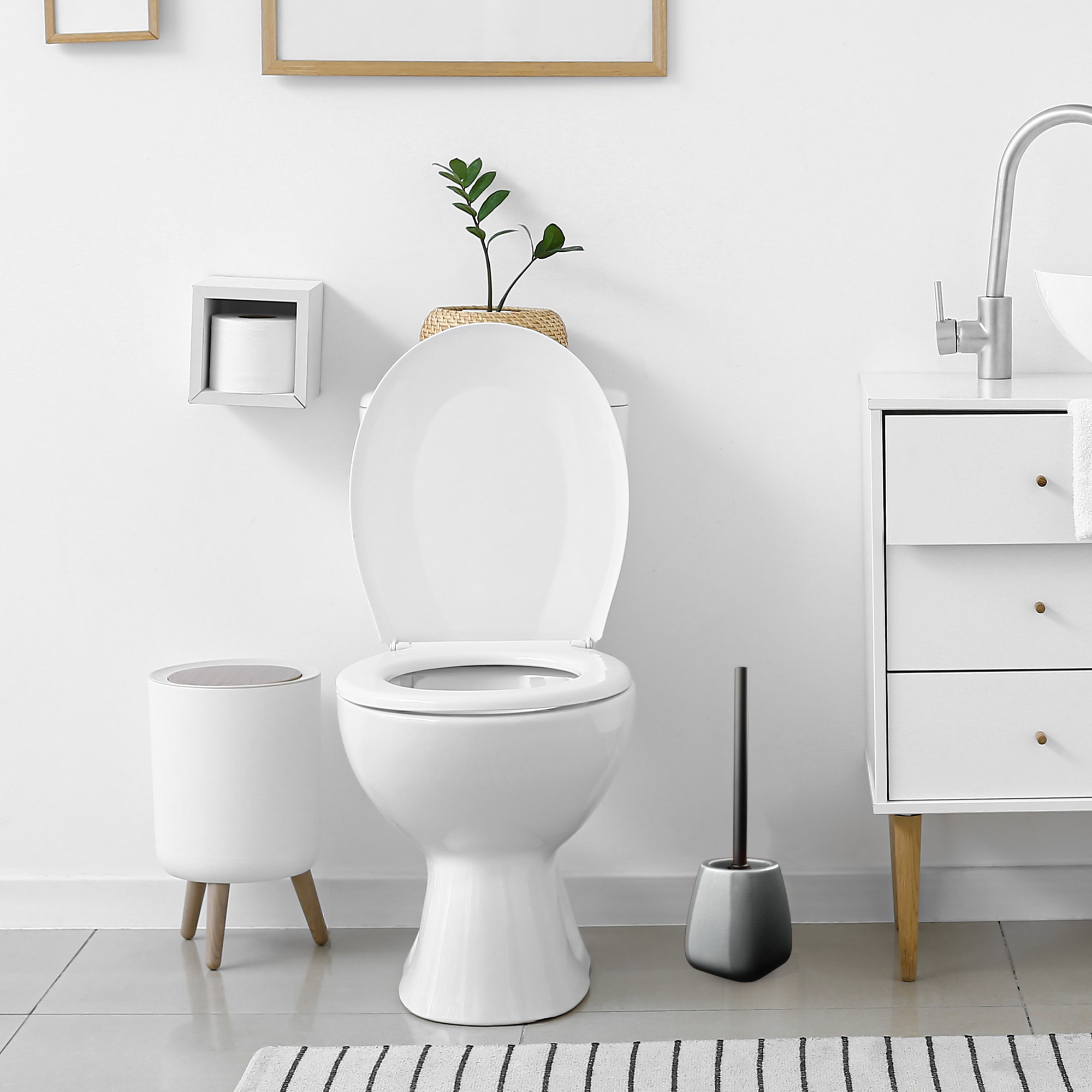 Szczotka WC Ivo, szara
