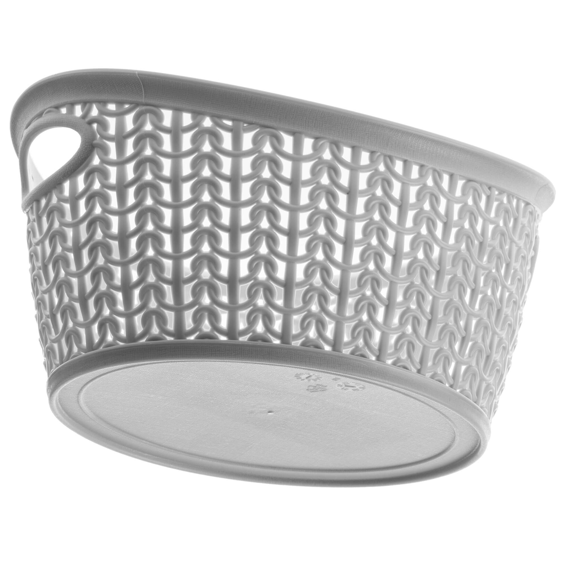 Koszyk plastikowy Malm owalny 1.5L, szary