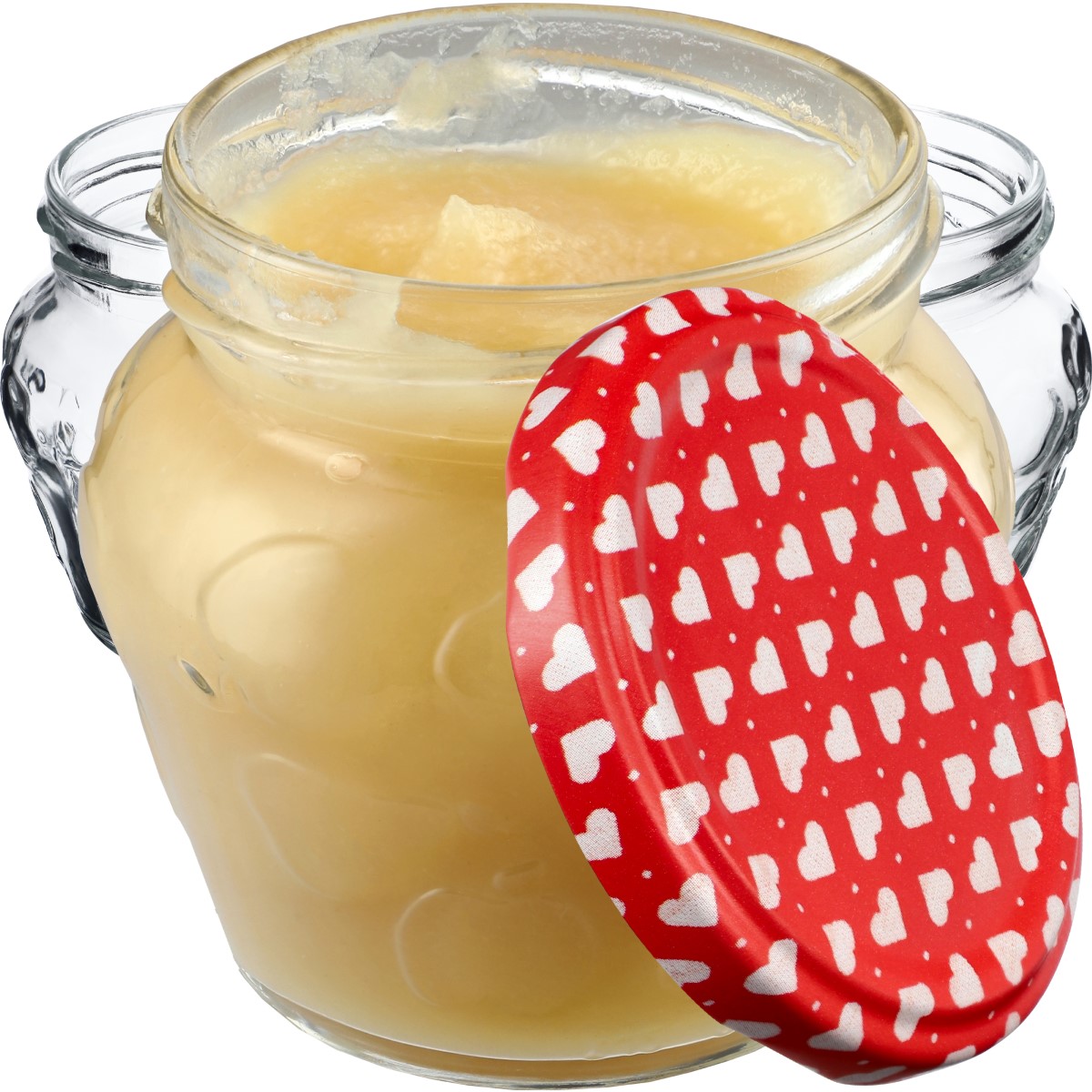 Słoiki Kemi 200ml 10szt fi 66 mm + wieczka "Serca"