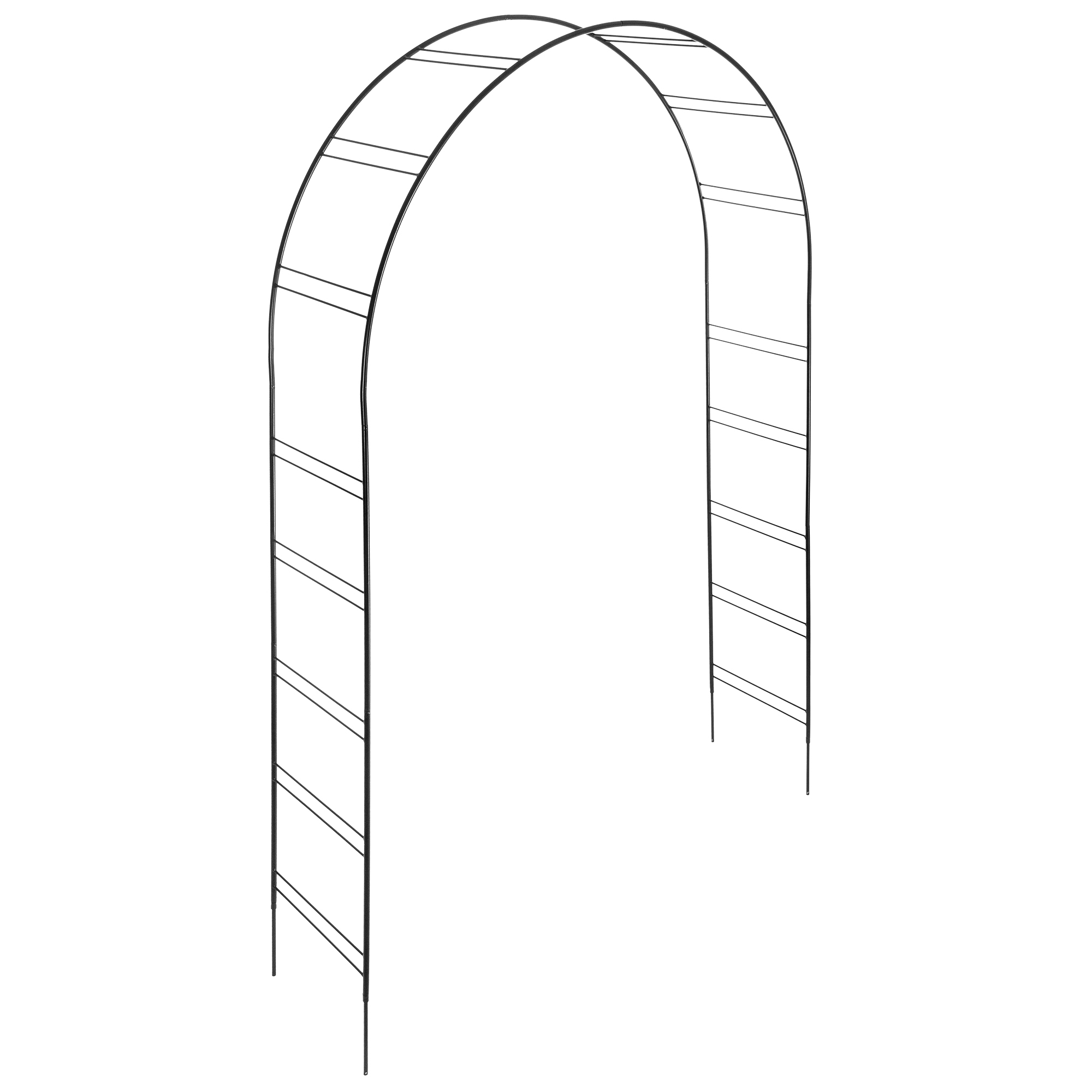 Pergola ogrodowa na kwiaty 255 cm , czarny