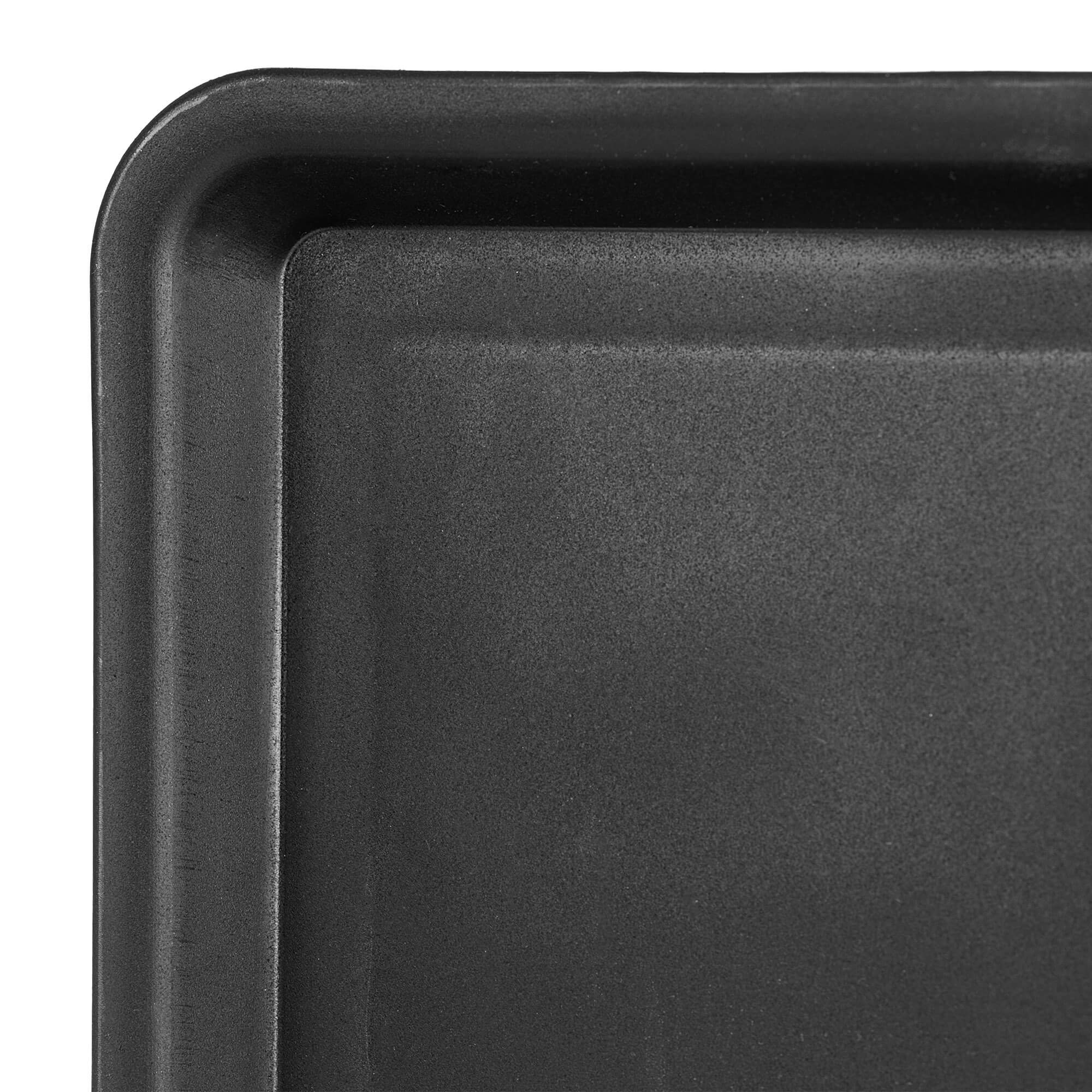 Taca plastikowa prostokątna Volpe czarna 40.5 x 30 cm