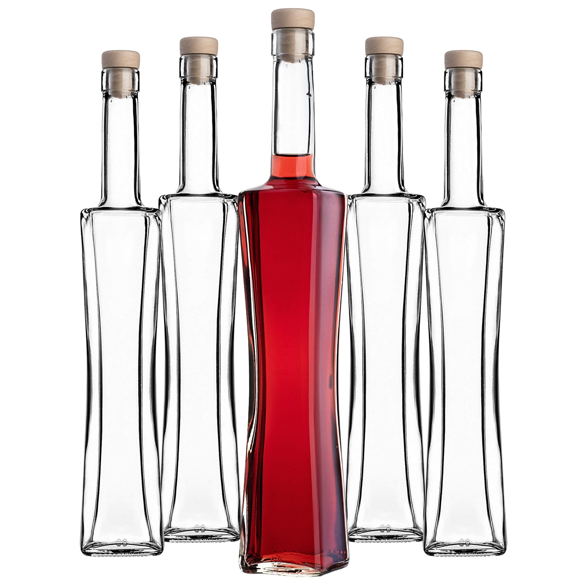 Butelka Quadra 500ml z korkiem syntetycznym 5 szt.