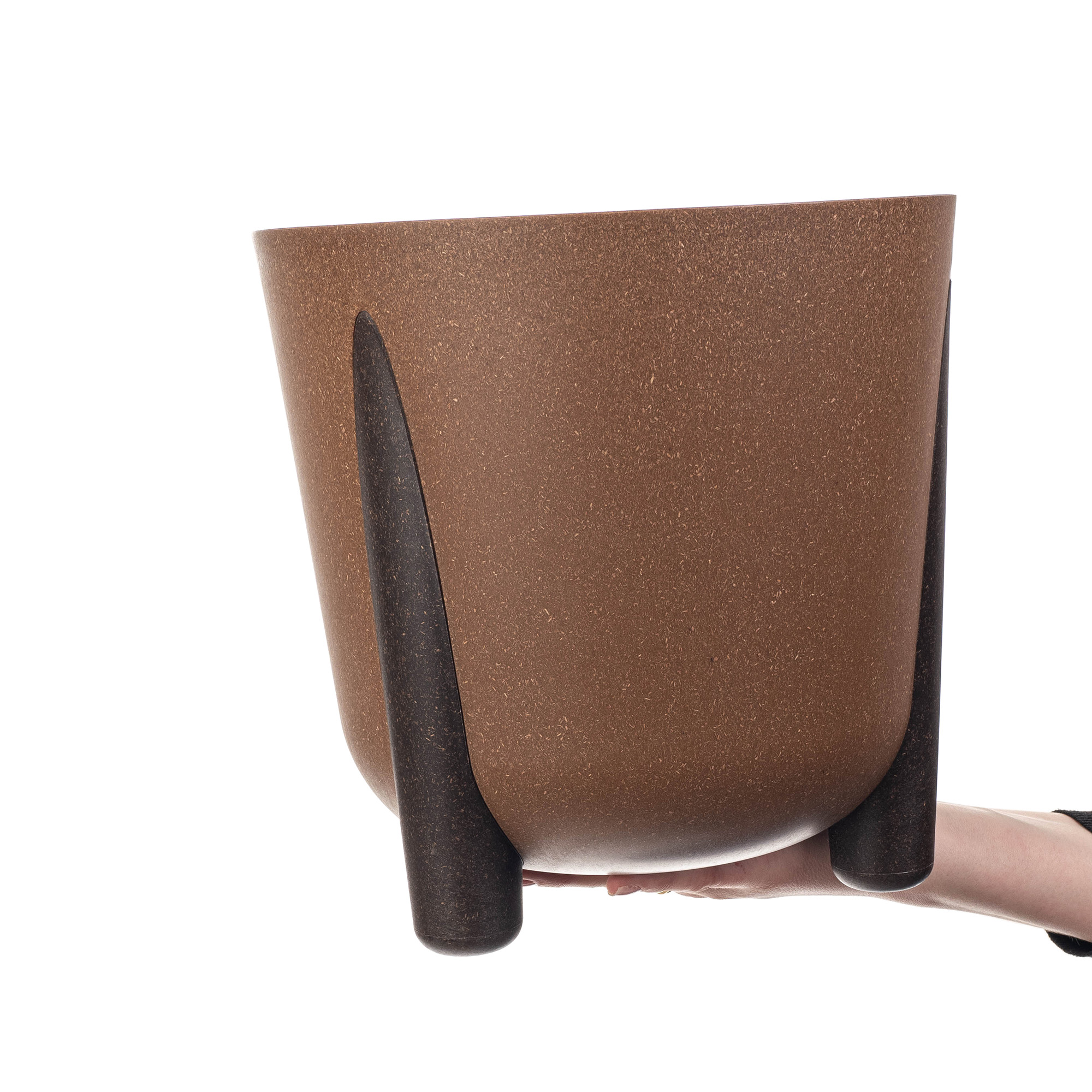 Doniczka osłonka Nauze 26cm brązowa