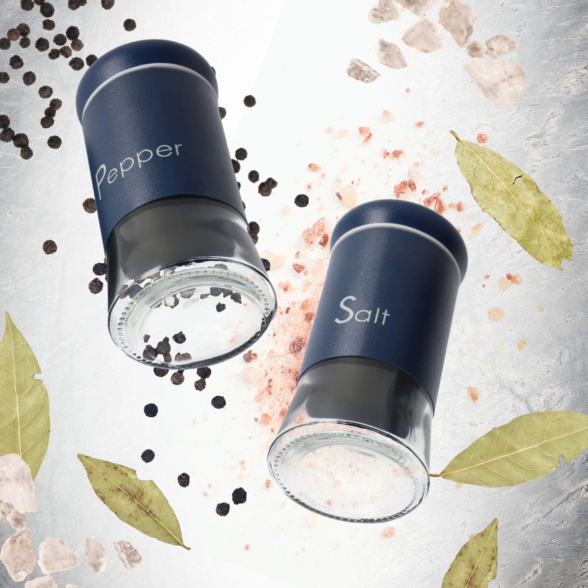 Przyprawnik do soli Alset 150 ml, granatowy