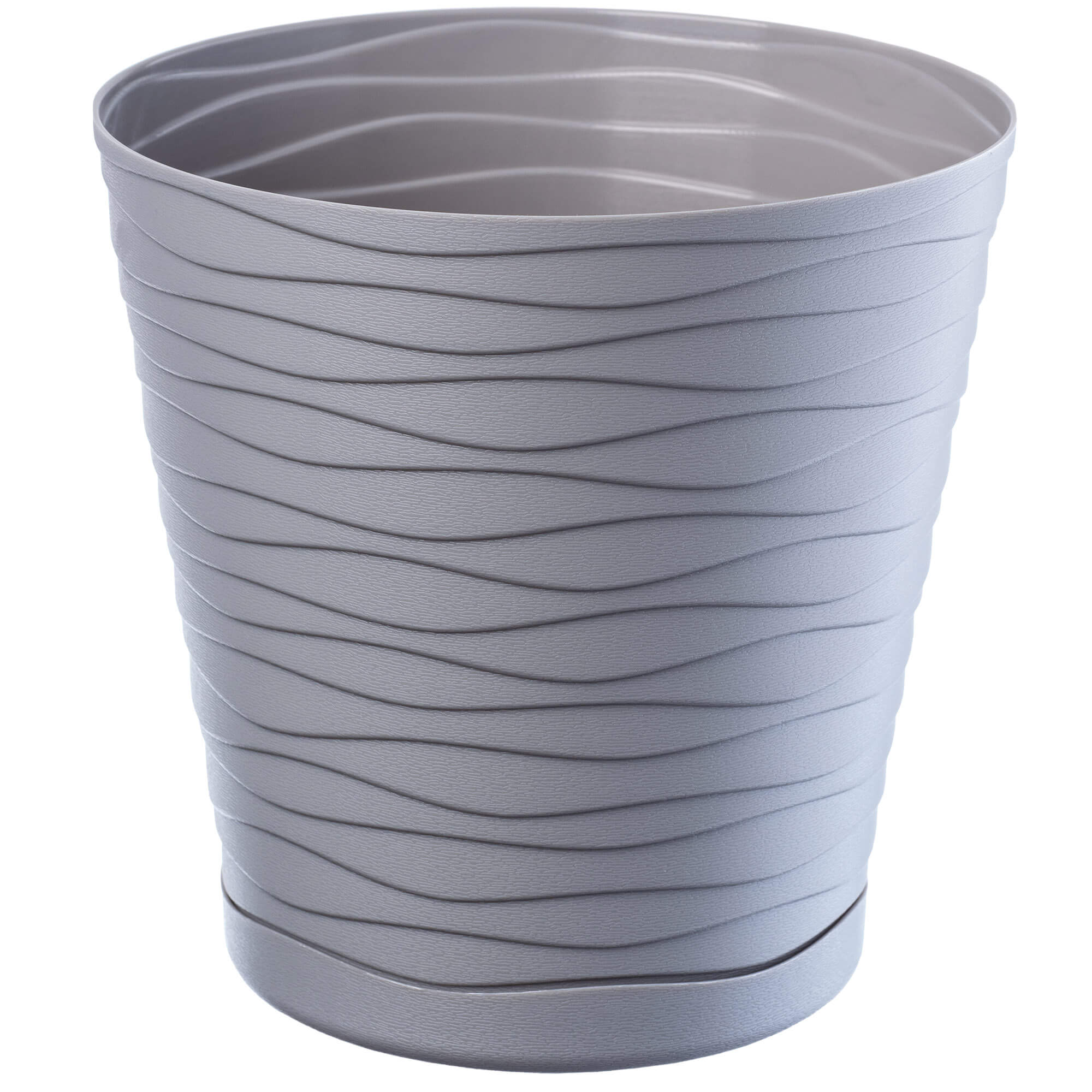 Doniczka z podstawką Greve 11 cm, szara