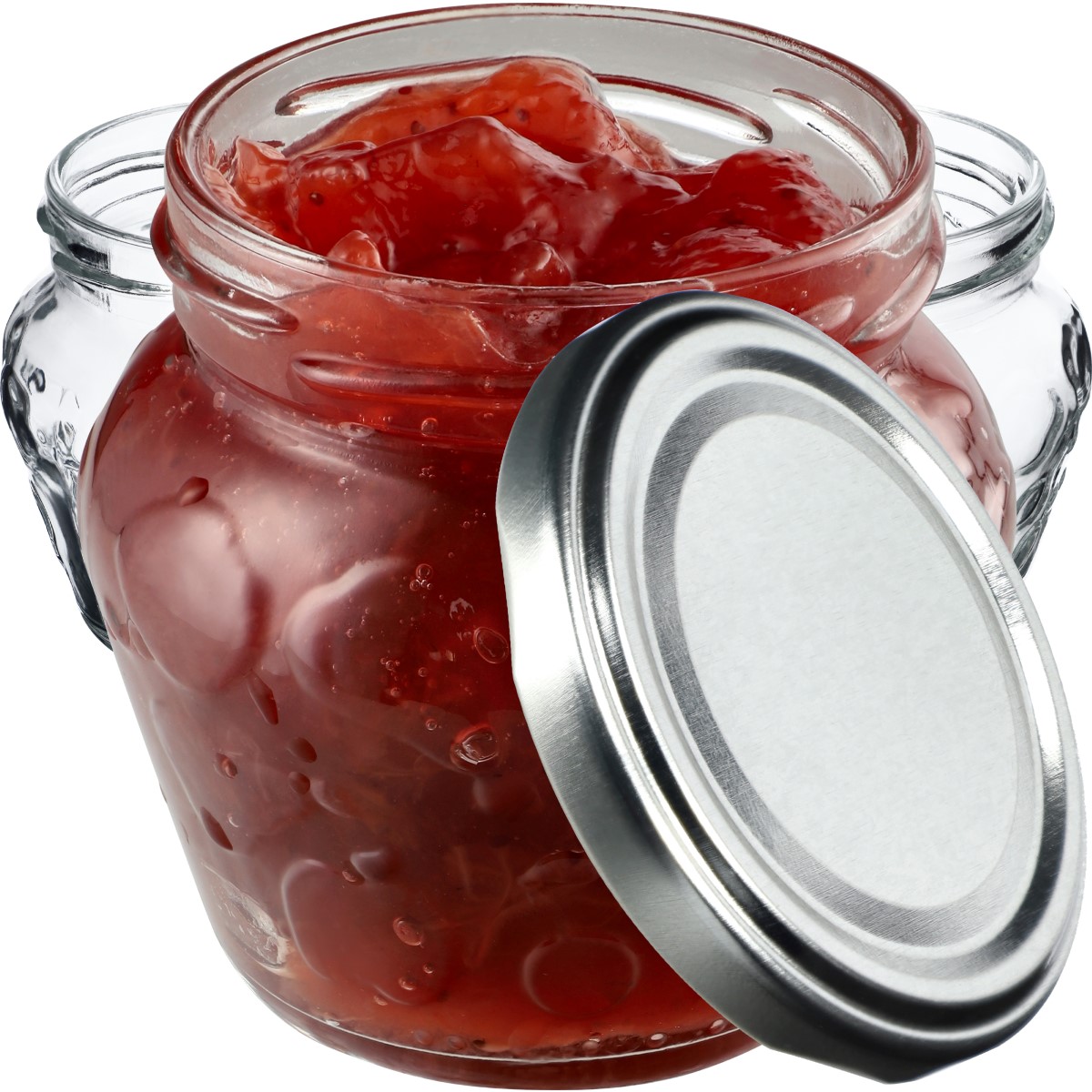 Słoiki Kemi 200ml 100szt fi 66 mm + wieczka srebrne