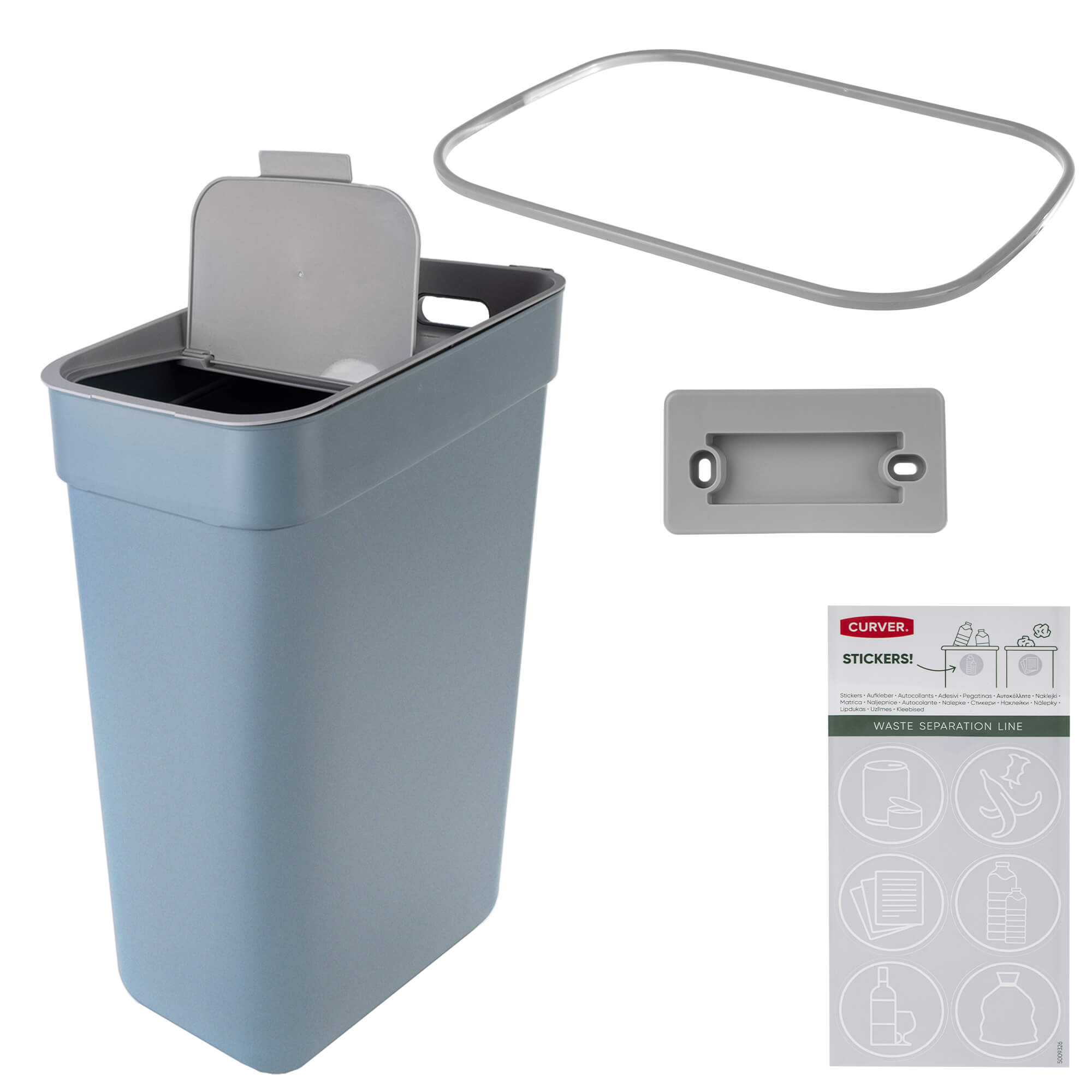 Kosz do segregacji śmieci Curver Ready to Collect 30L niebieski