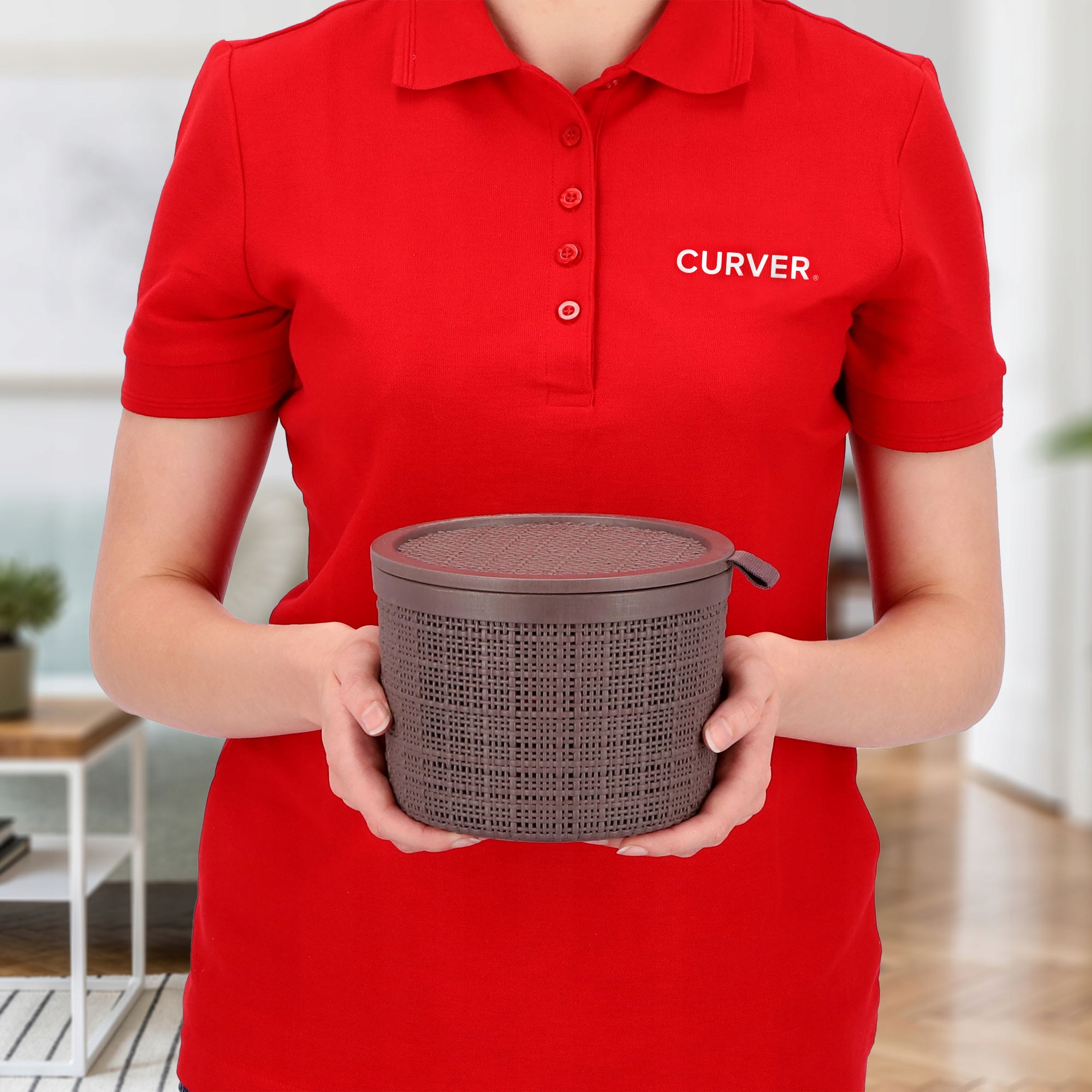 Pojemnik na drobiazgi 2L Curver Jute, brązowy