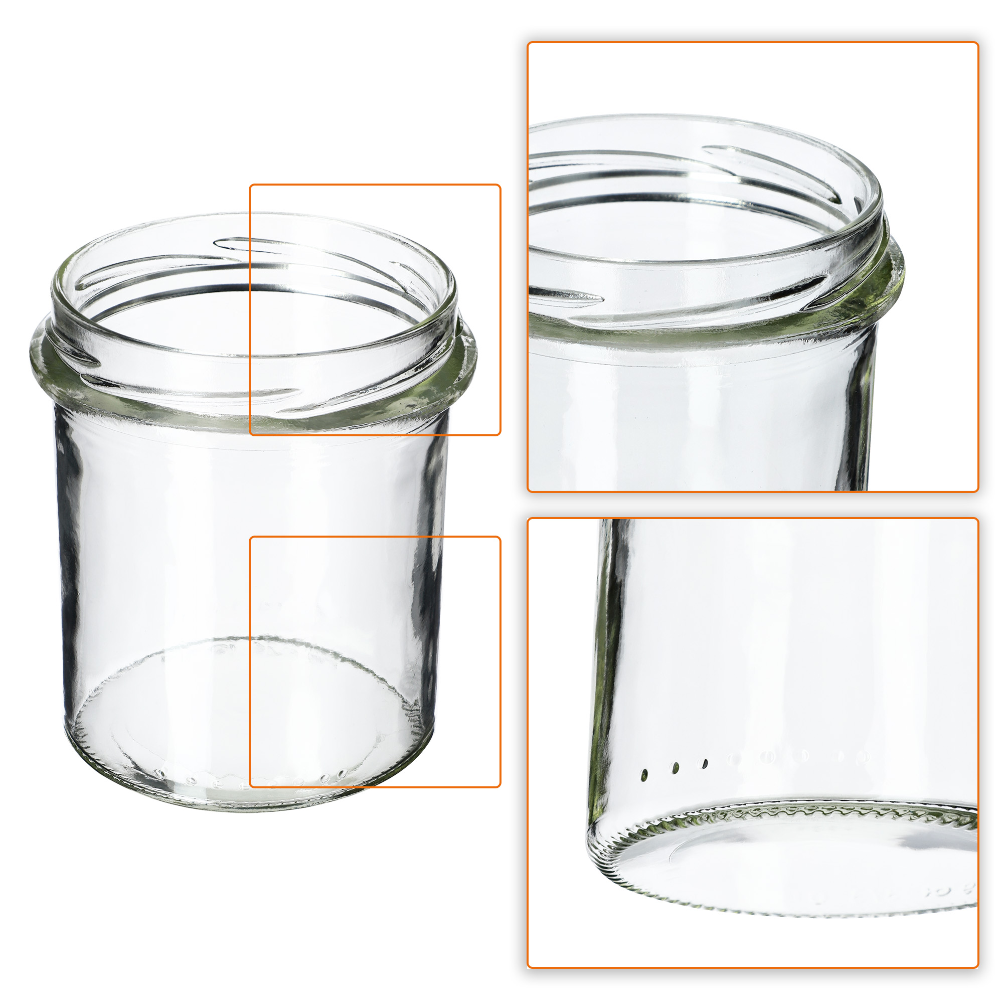 Słoiki na przetwory Avila 350ml 20szt fi 82 mm + wieczka "Miód"