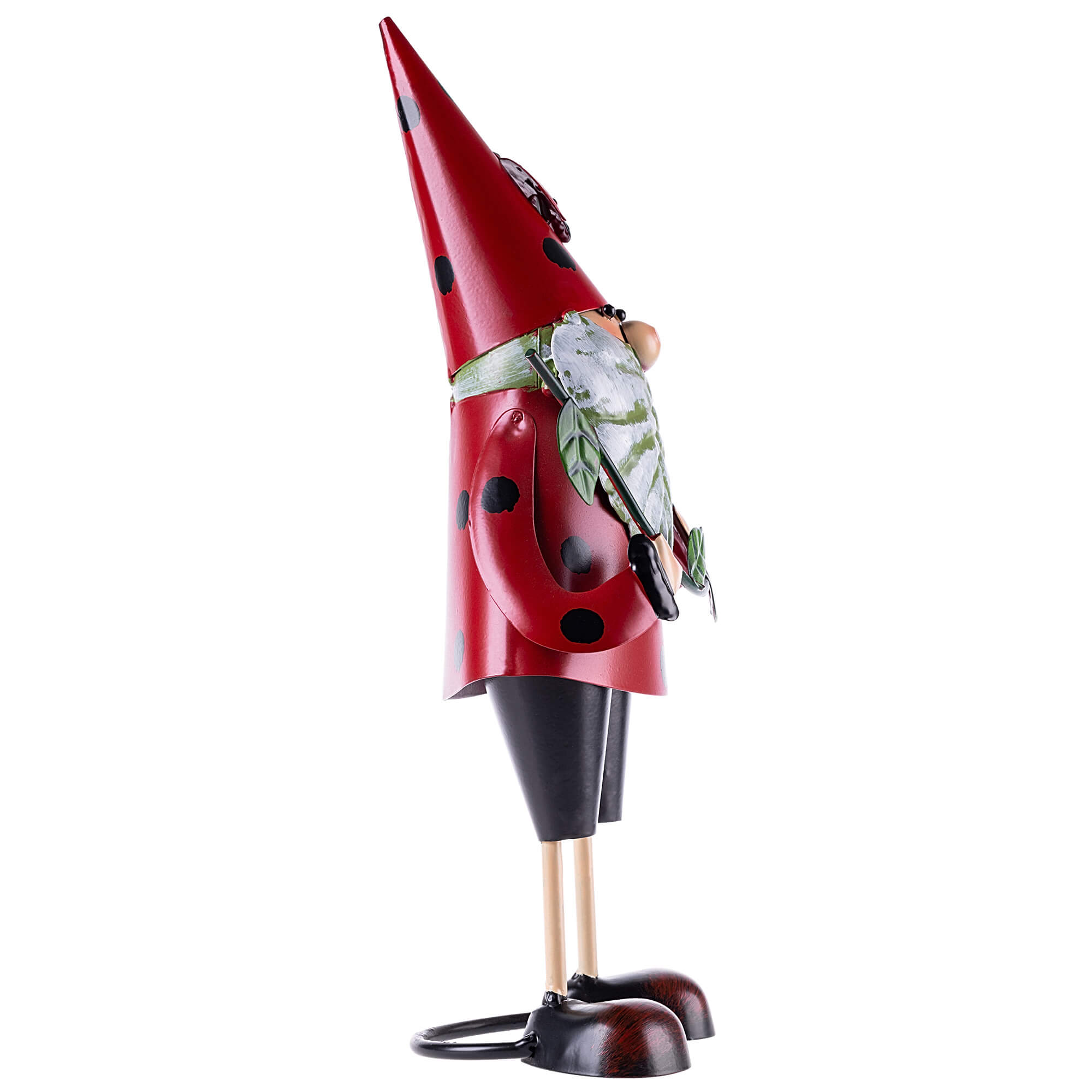 Figura ogrodowa Esson krasnal czerwony stalowa 30 cm