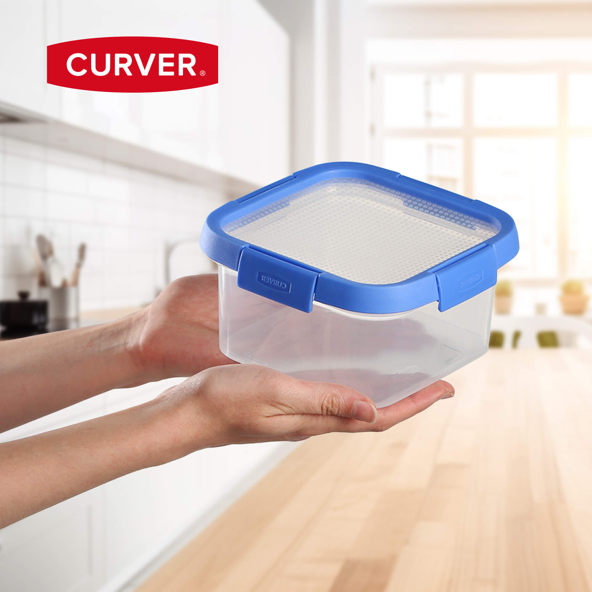Pojemnik na żywność Curver Smart Flexi 1.1L, niebieski