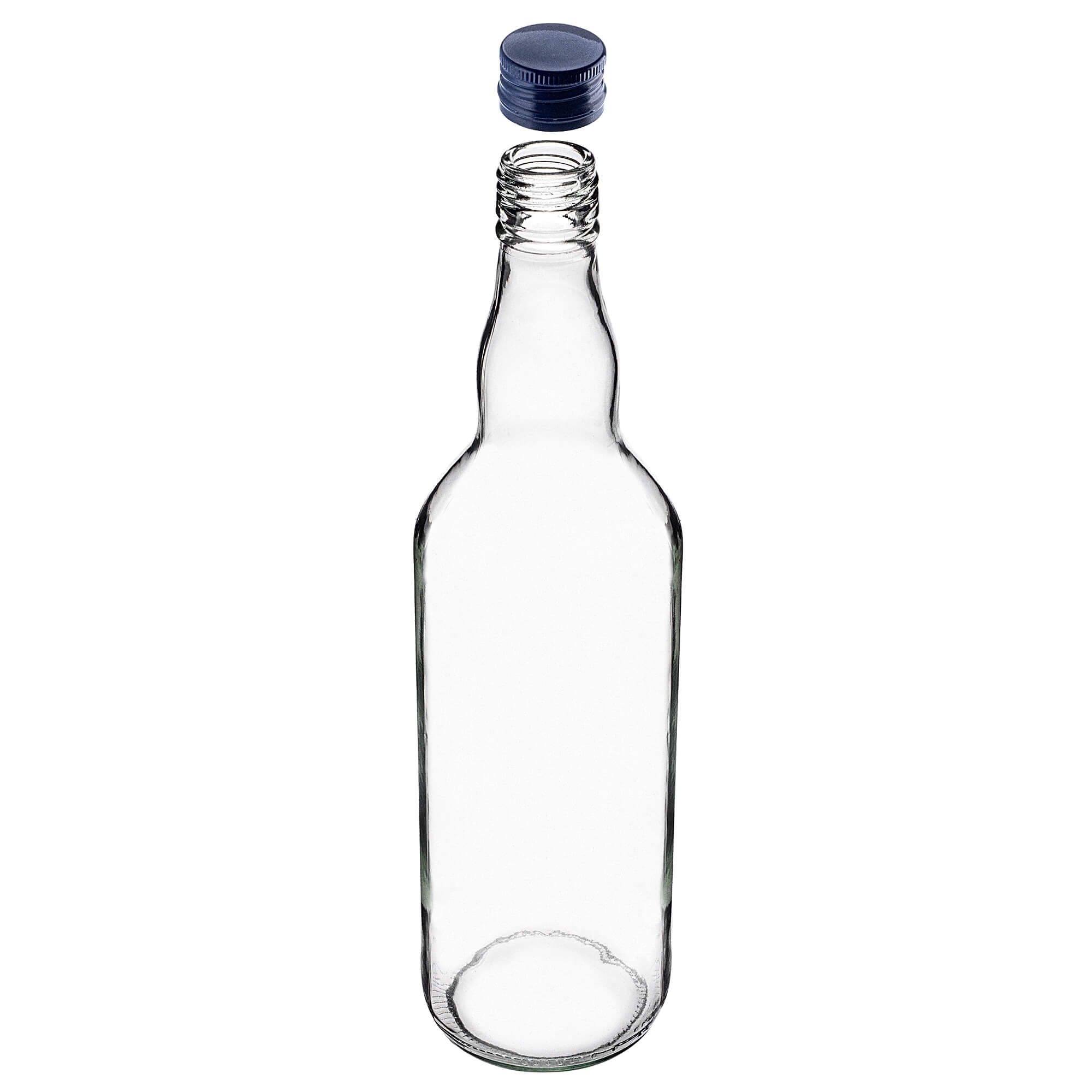 Szklana butelka Monopol 700ml z granatową zakrętką 1 szt.