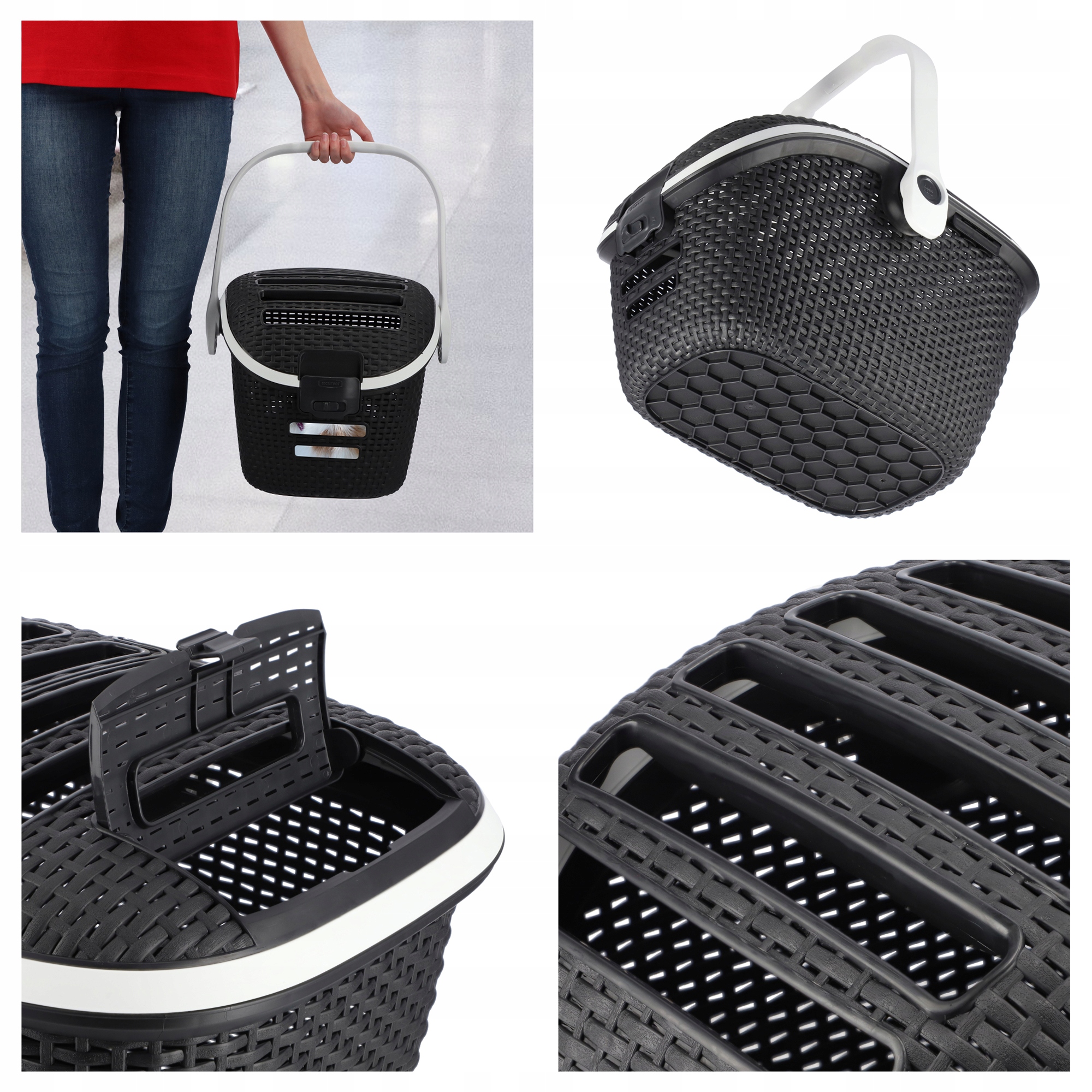 Zestaw Kuweta dla kota + transporter Curver Pet Life, grafit
