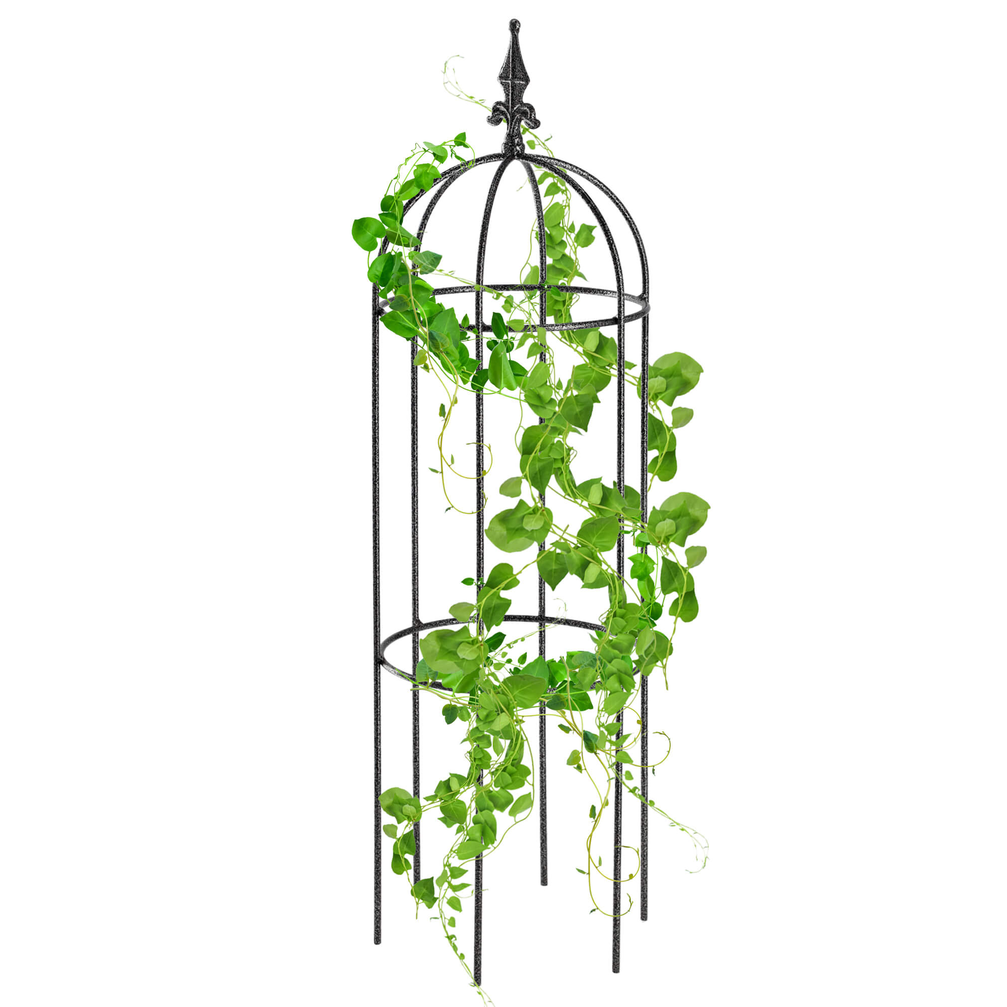 Obelisk ogrodowy na kwiaty metalowy Toara 100 x 30 cm