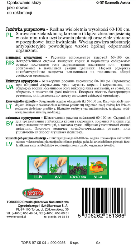 Jeżówka purpurowa Echinacea purpurea 0,2g