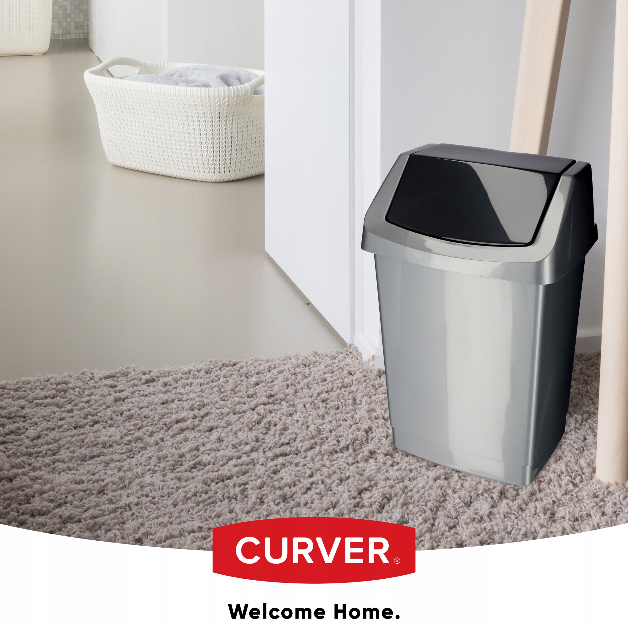 Kosz na śmieci Curver Click-IT 9L, grafit