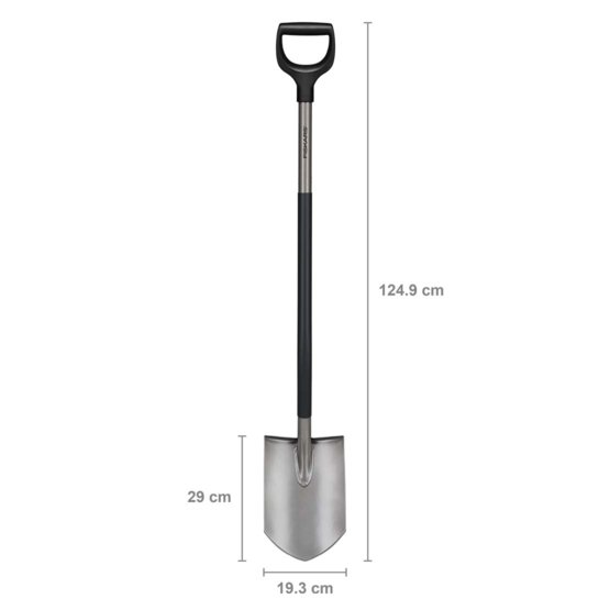 Fiskars 1067511 Ergonomic szary Szpadel ostry
