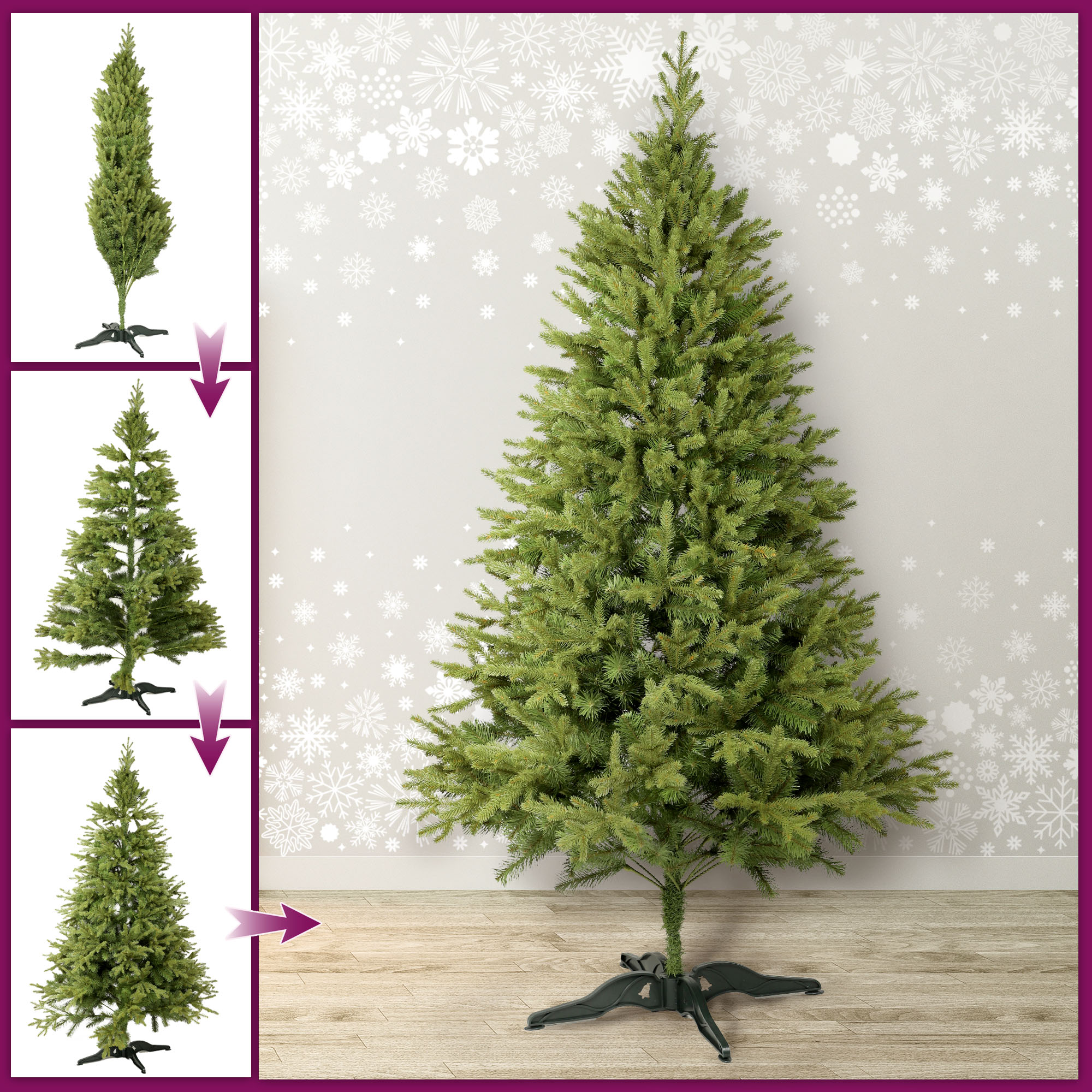 Choinka sztuczna świerk 220 cm