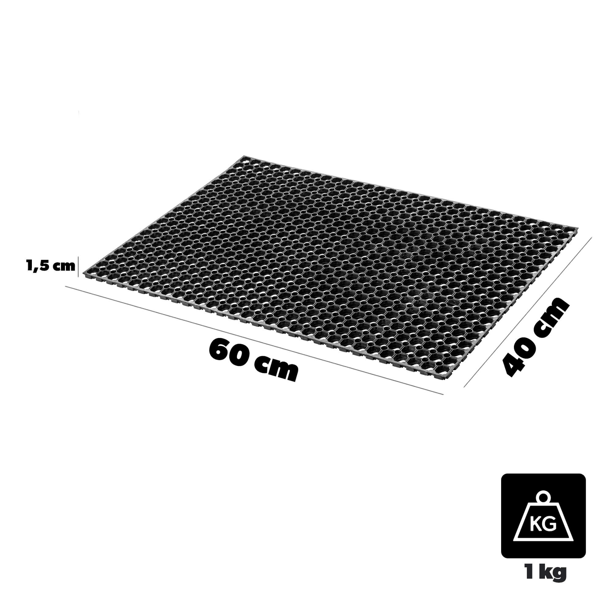 Wycieraczka gumowa pod drzwi Broves 40x60x1,5 cm