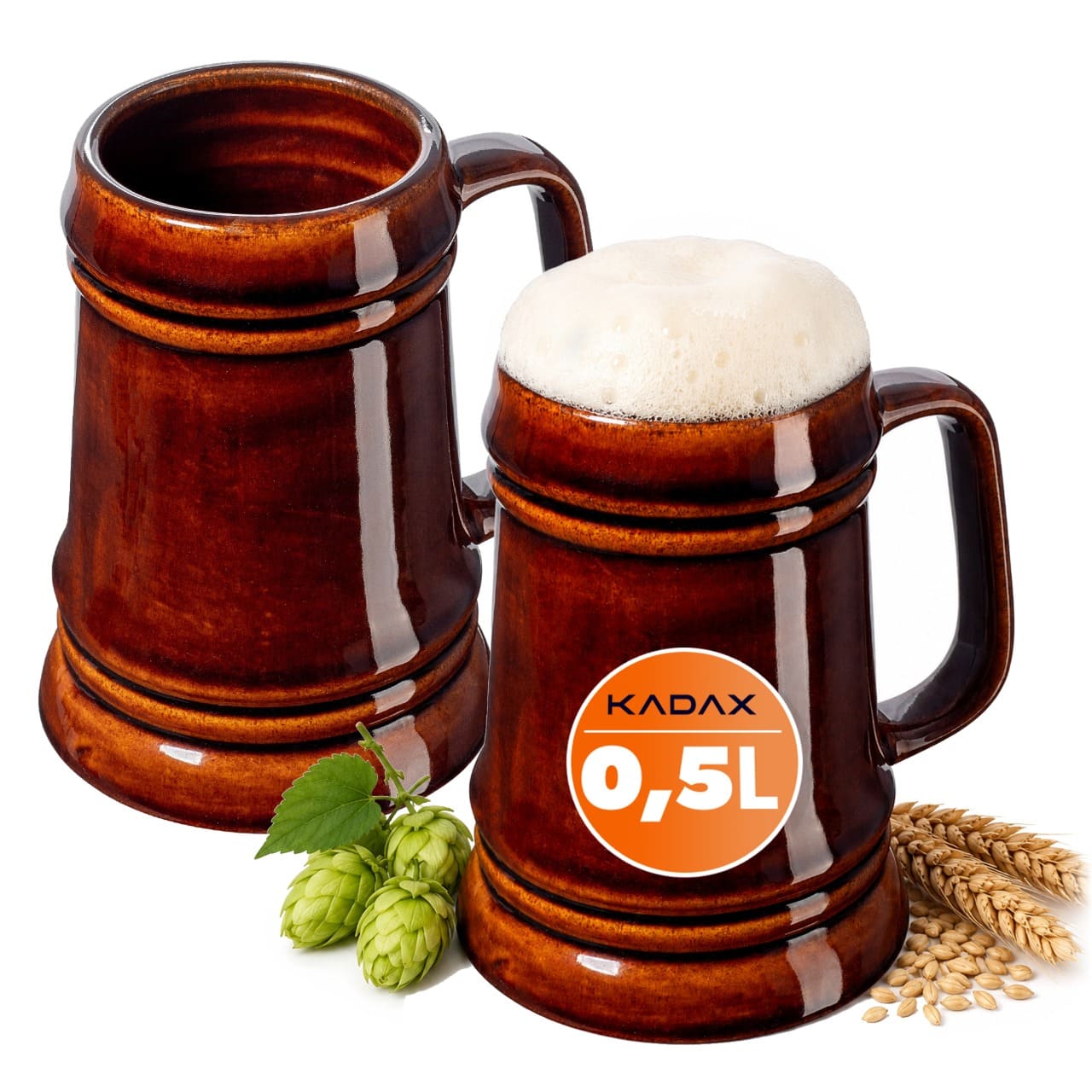 Kufel kamionkowy Olympia 0.5L, 2 szt.
