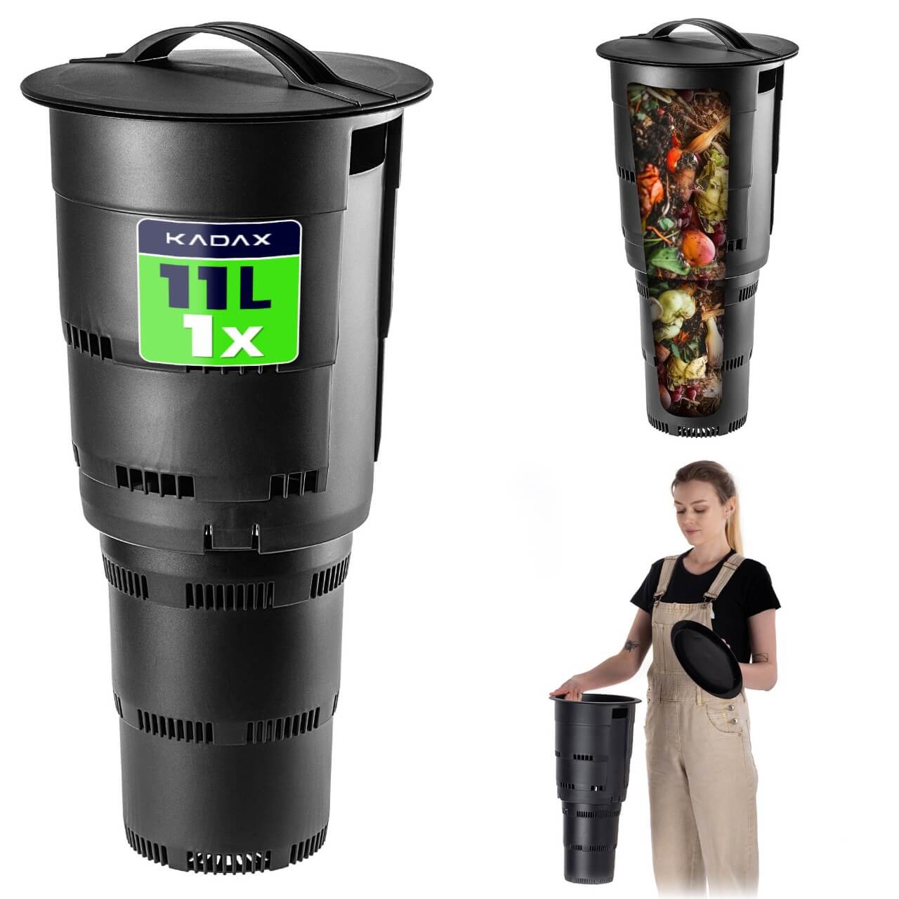 Podziemny kompostownik Varize czarny 1 szt.