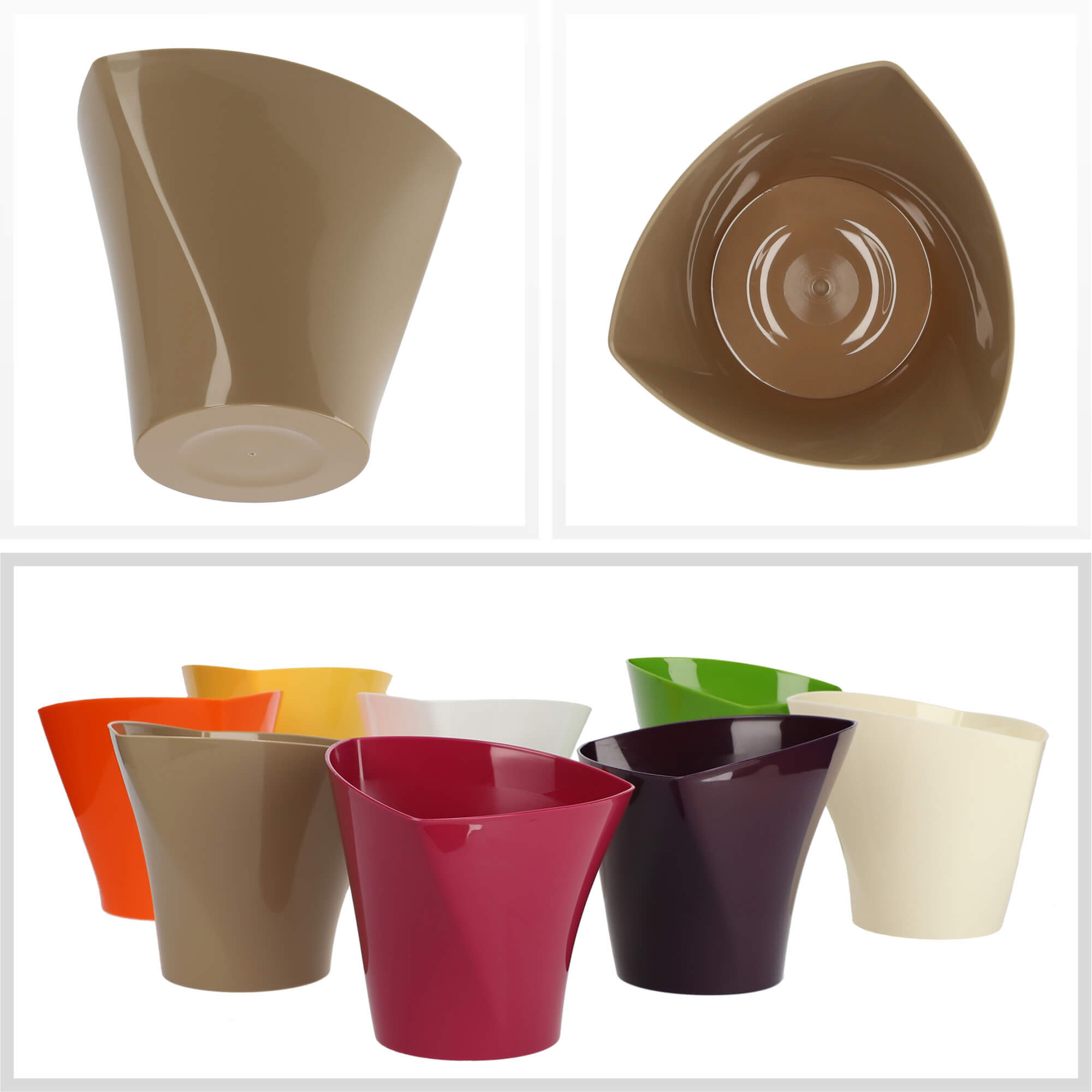 Doniczka na kwiaty Sisco 13 cm, beżowa