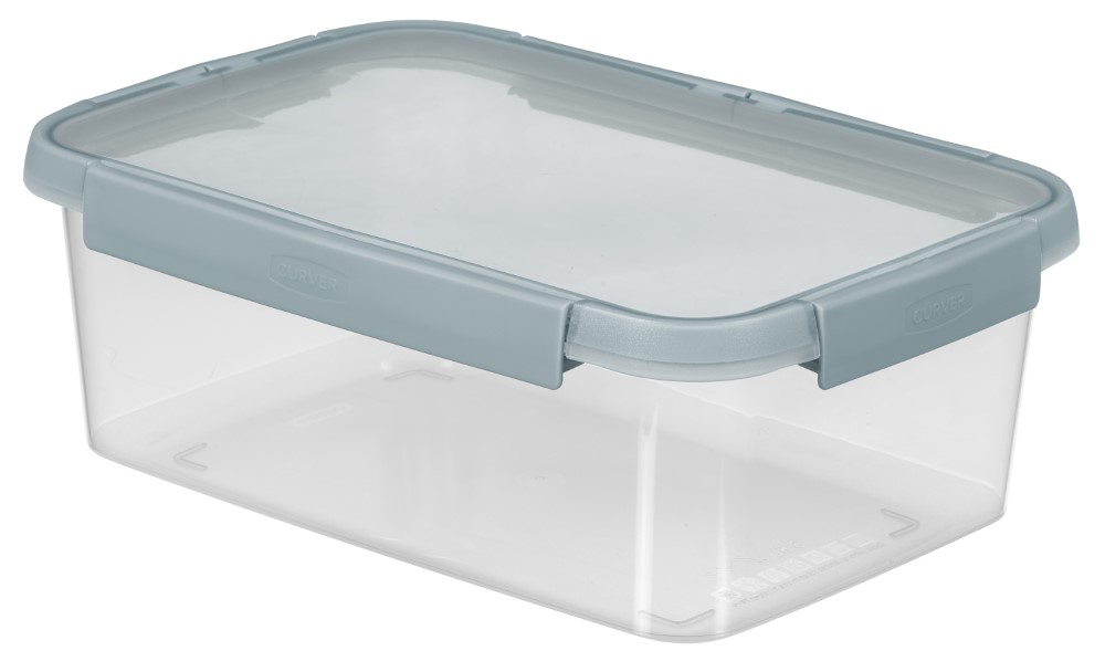 Pojemnik na żywność 3.5L Curver Smart Fresh, szarobłękitny 29cm