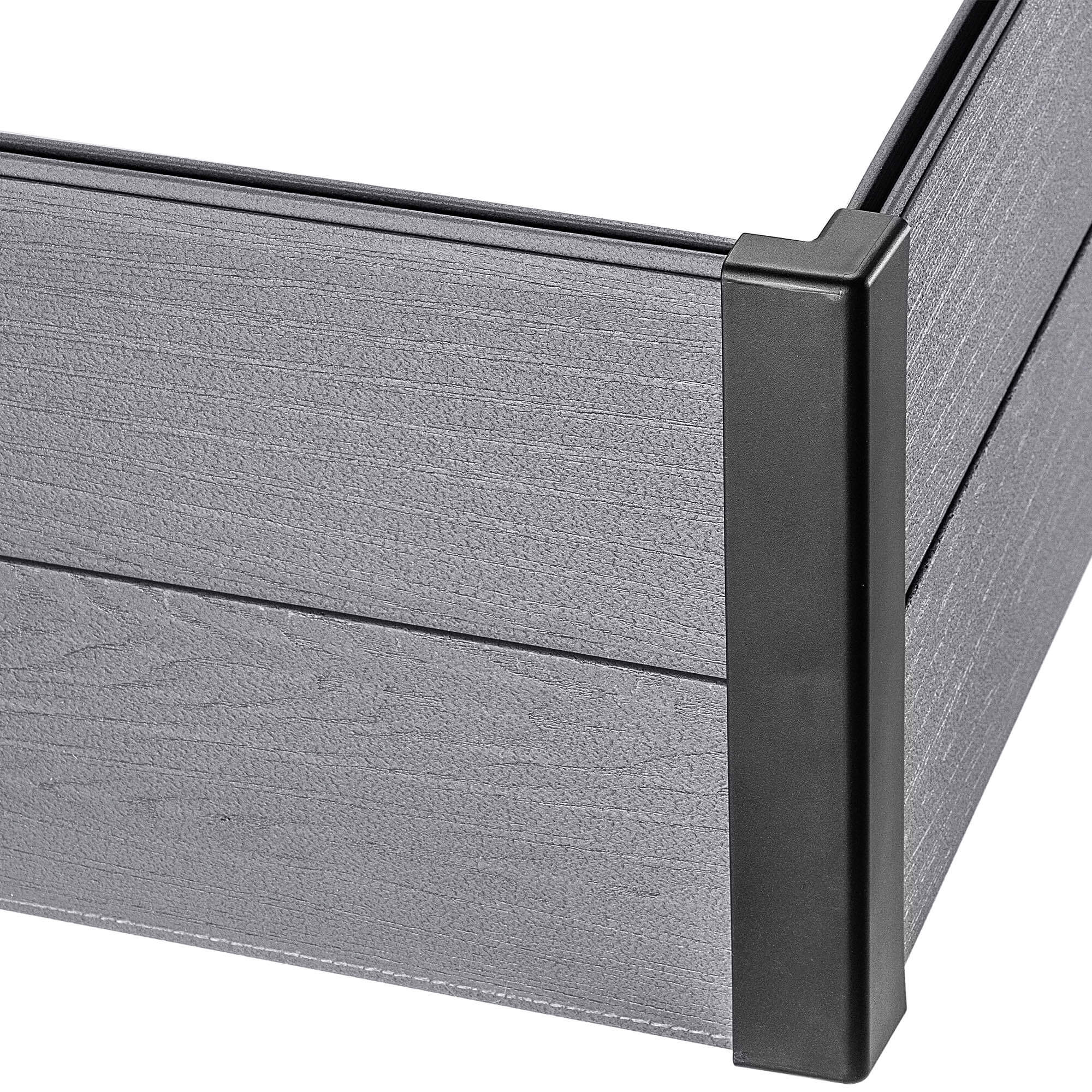 Obrzeże ogrodowe Keter Maple Garden Bed 106 x 32 cm, szare