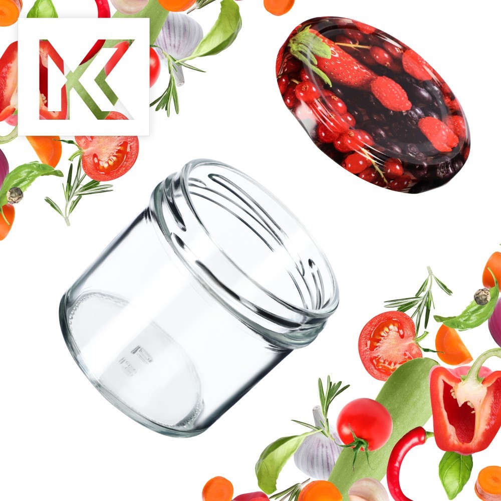 Słoiki Vigo 140ml 10szt fi 66 mm + wieczko "Jagody"