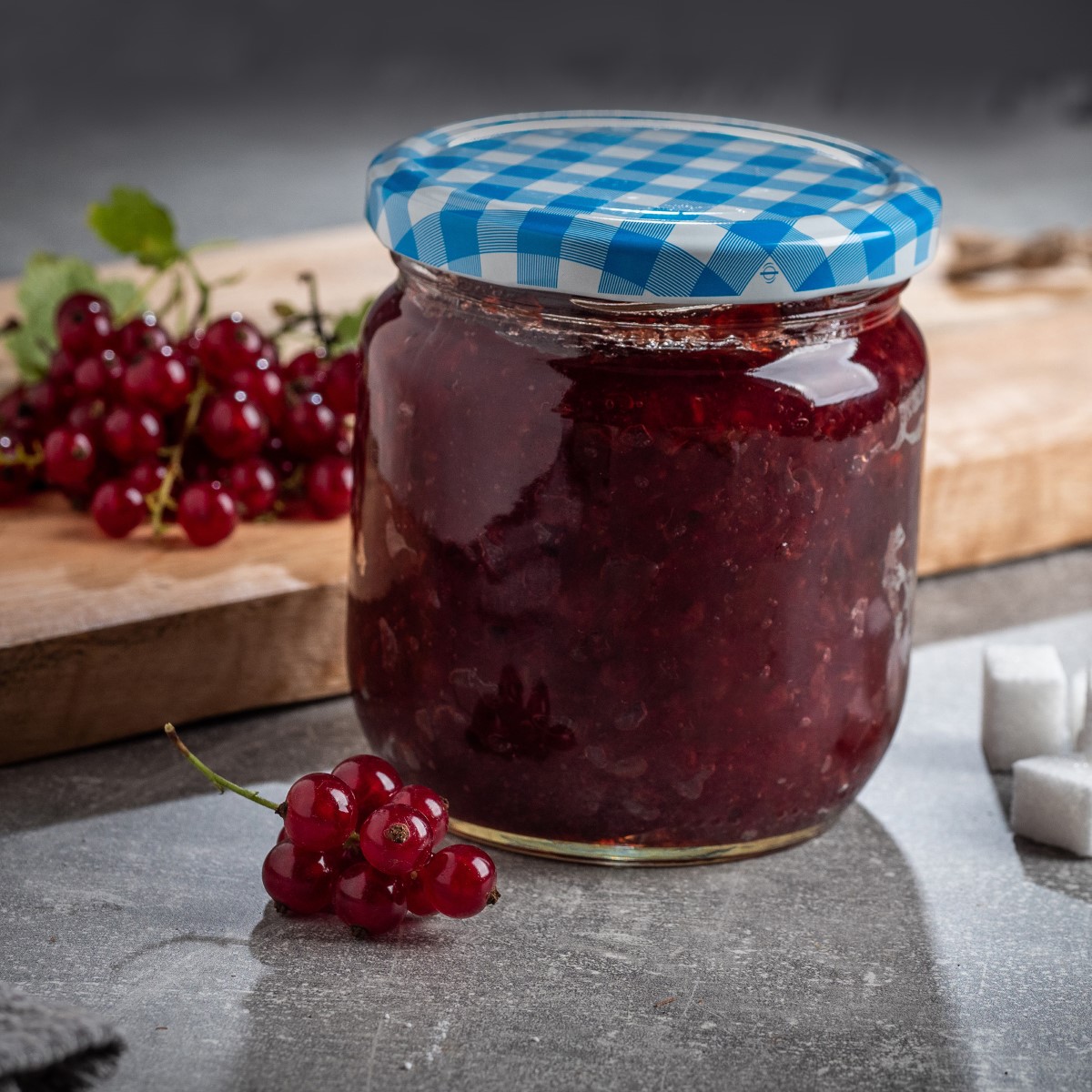 Słoiki na przetwory Salla 425ml 48szt fi 82 mm + wieczka "Mix owoców"