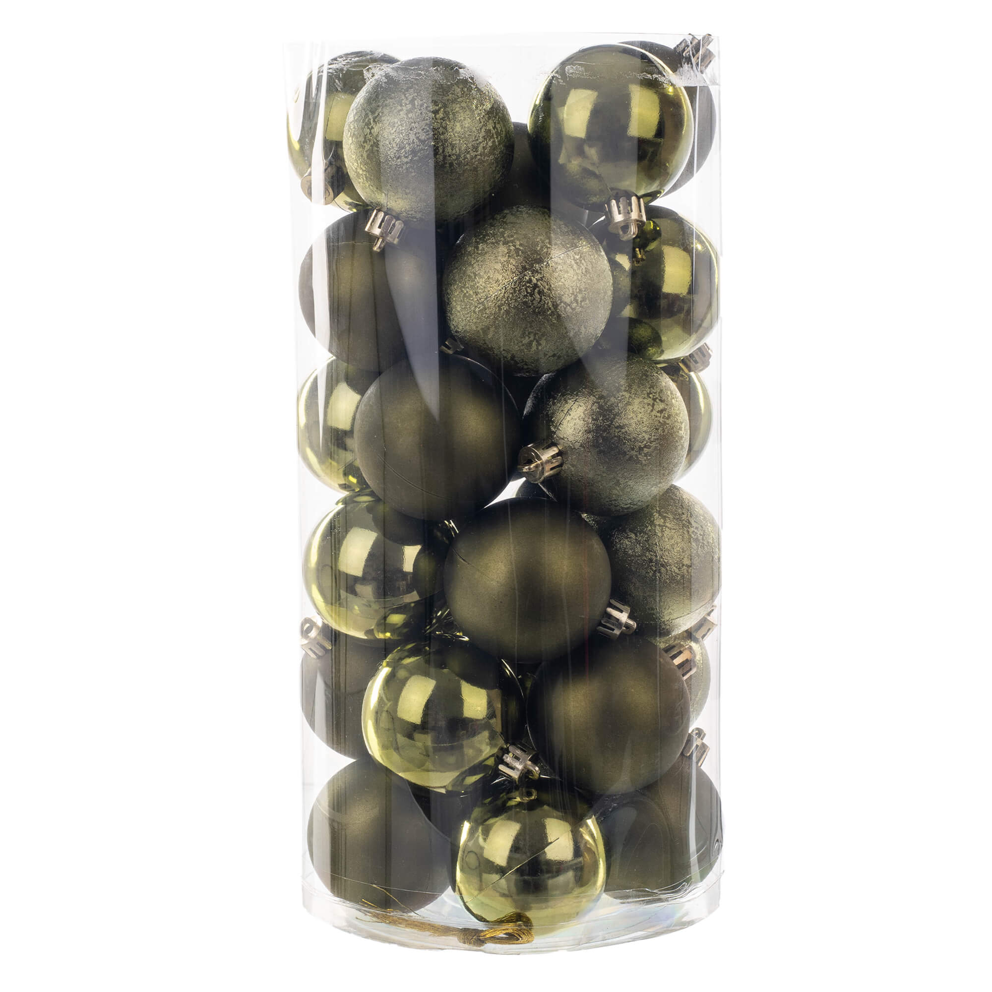 Komplet bombek Pons 30szt 6cm oliwkowy