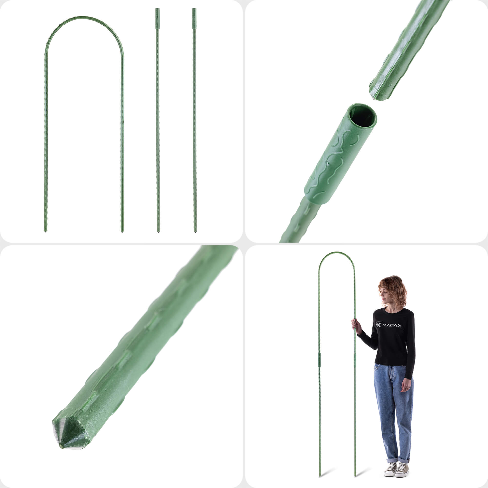 Podpora ogrodowa łukowa Arnage 28 x 180 cm 5 szt.