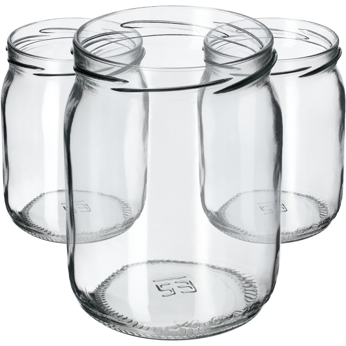 Szklane słoiki Senna 540ml 8szt fi 82 mm bez wieczka