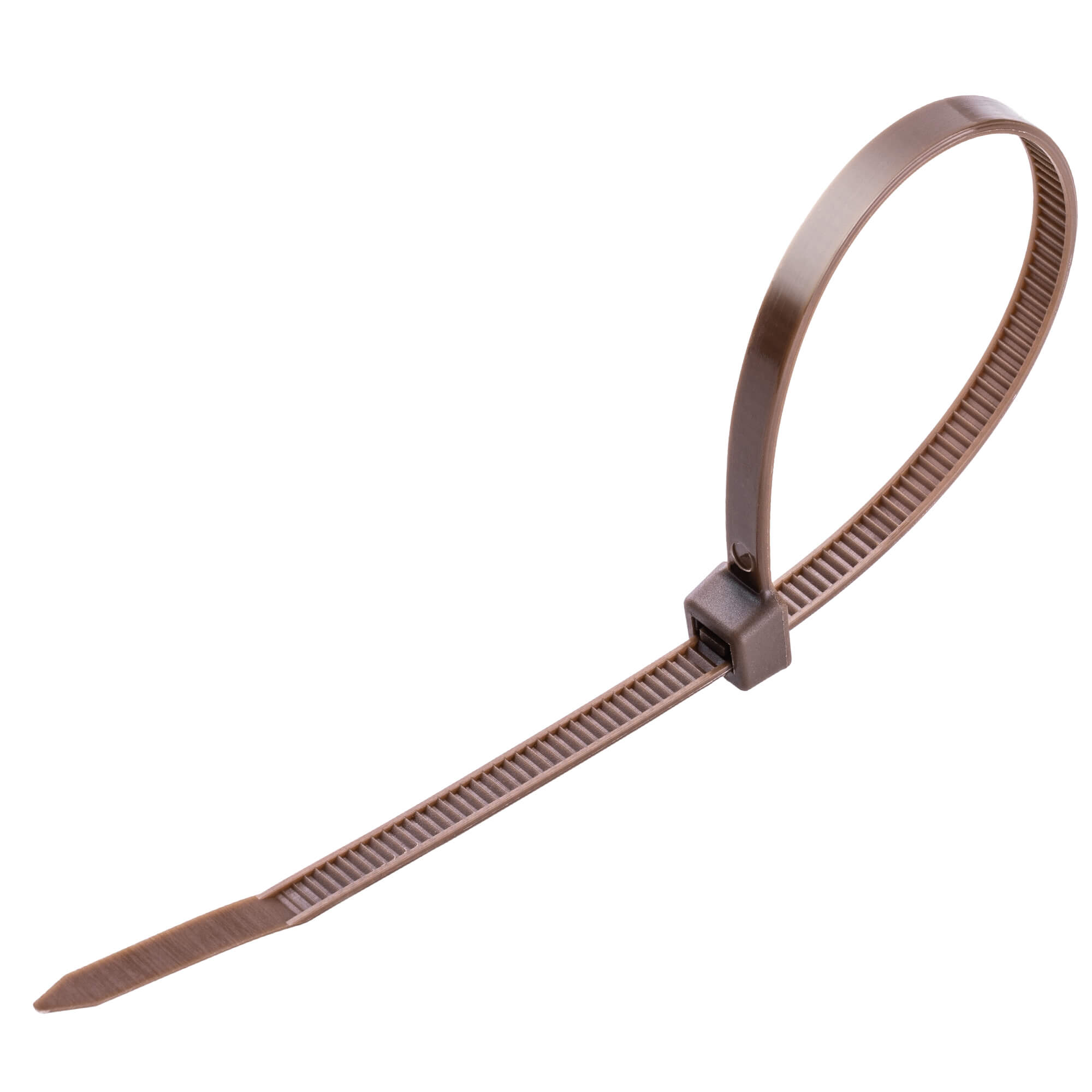 Opaski zaciskowe Maurens 250 x 4.8 mm brązowe 100 szt.