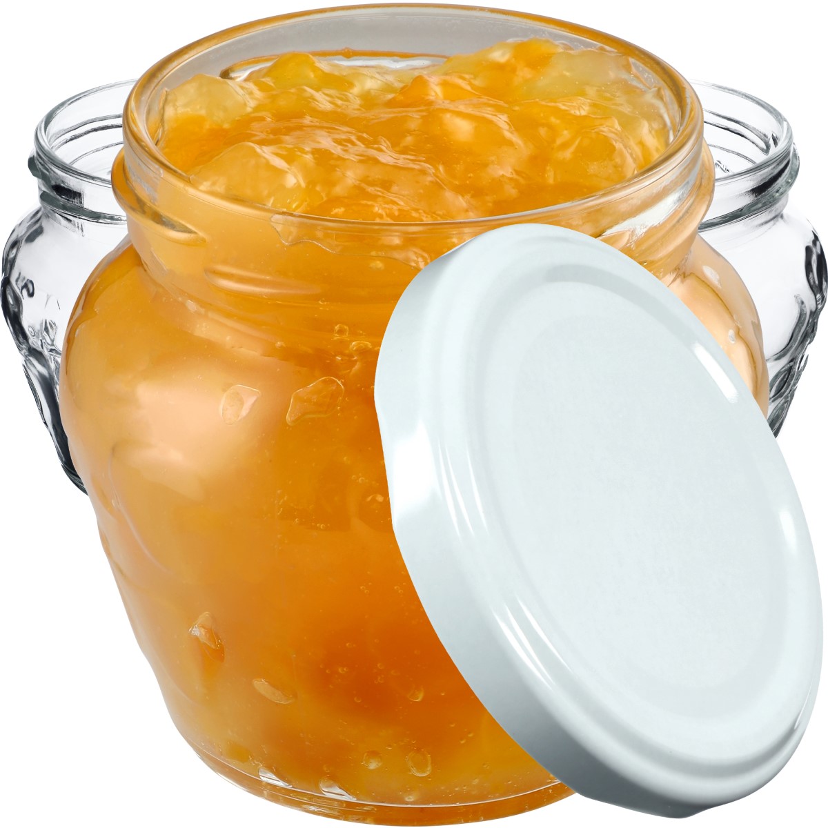Słoiki Kemi 200ml 50szt fi 66 mm + wieczka białe