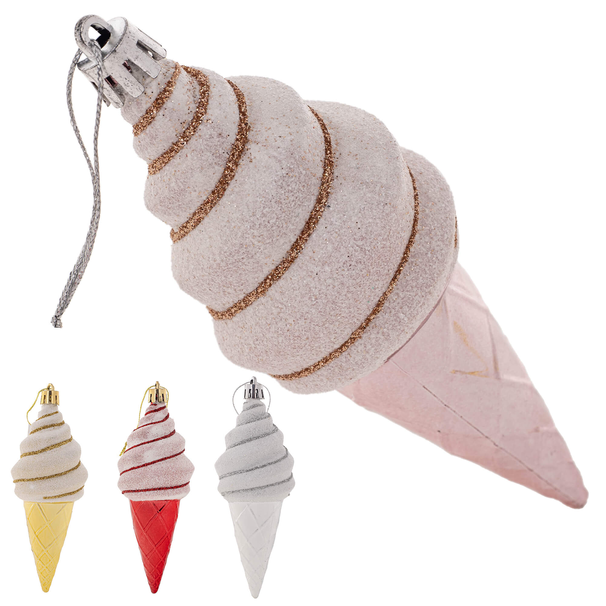 Komplet ozdób na choinkę Abos 4szt lody