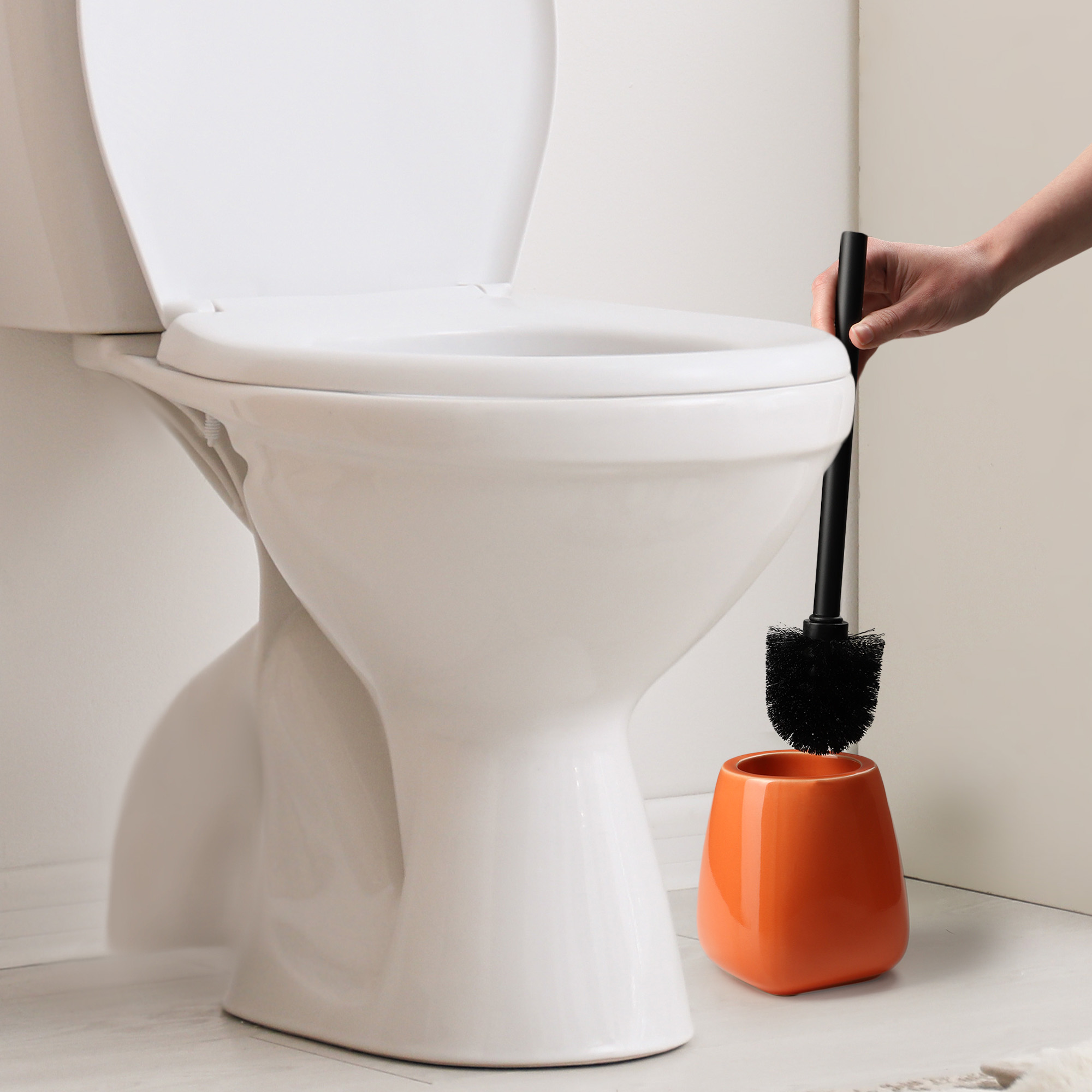 Szczotka WC Ivo, pomarańczowy