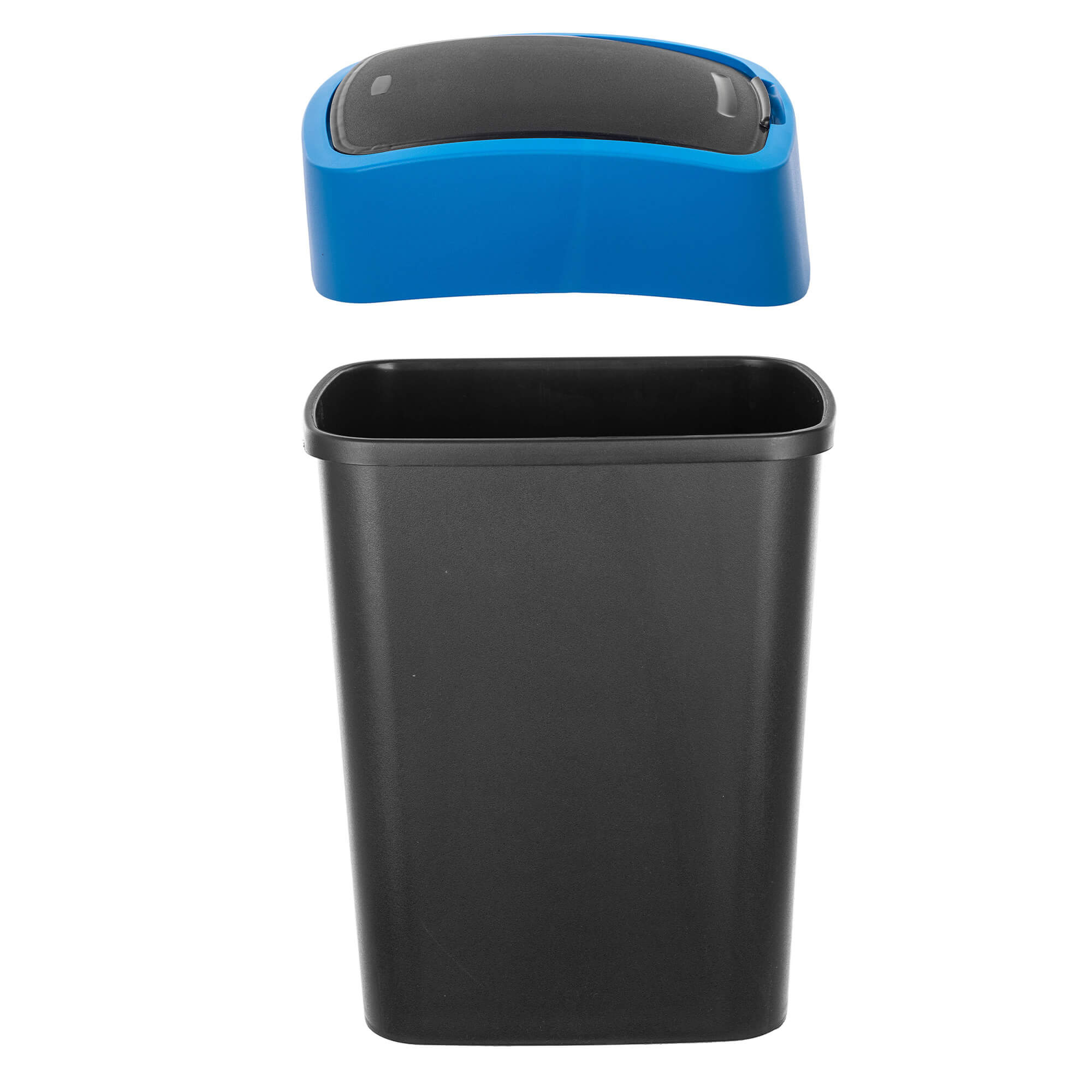 Kosz na śmieci Curver Flip Bin 9L czarno-niebieski