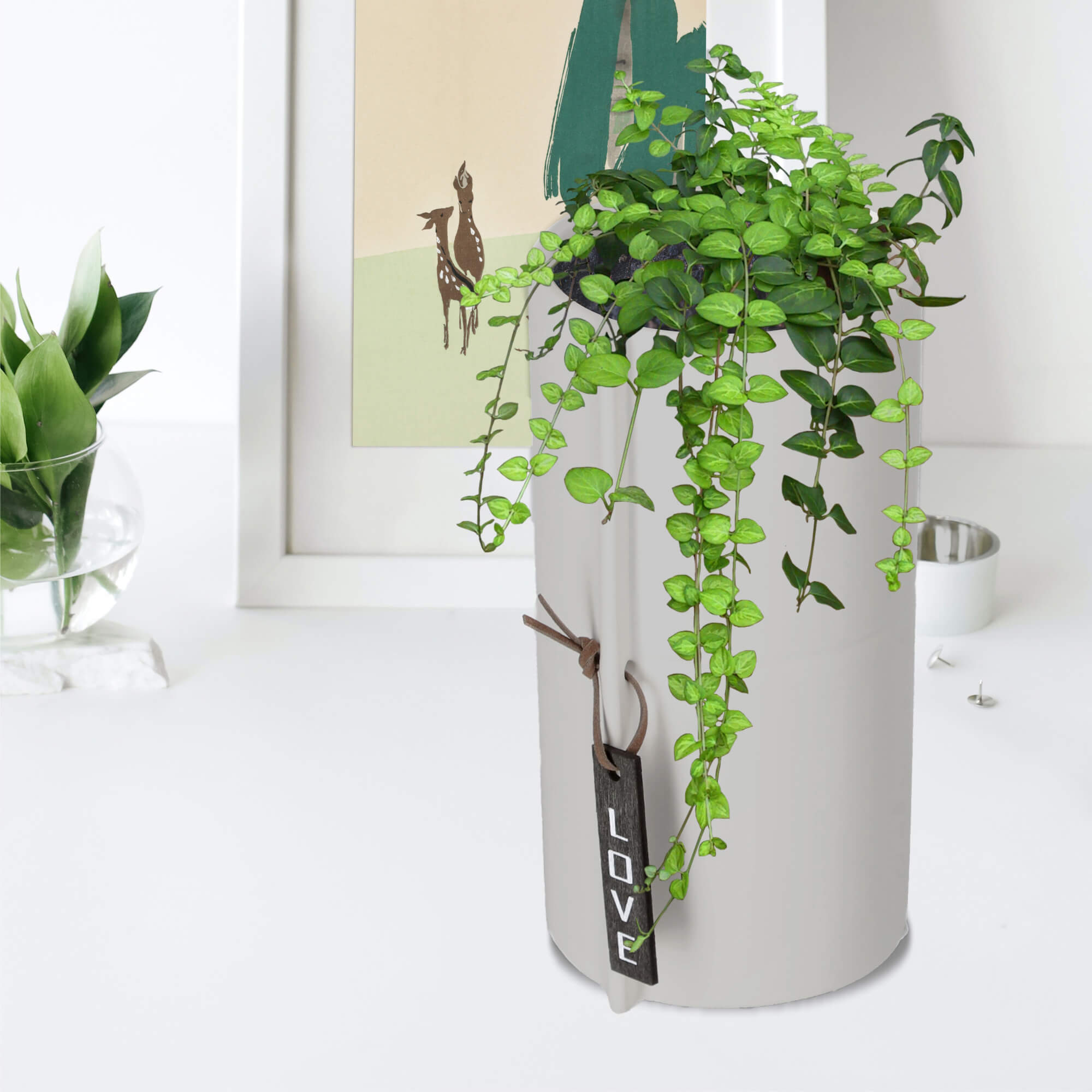 Osłonka ceramiczna 11 cm, szara